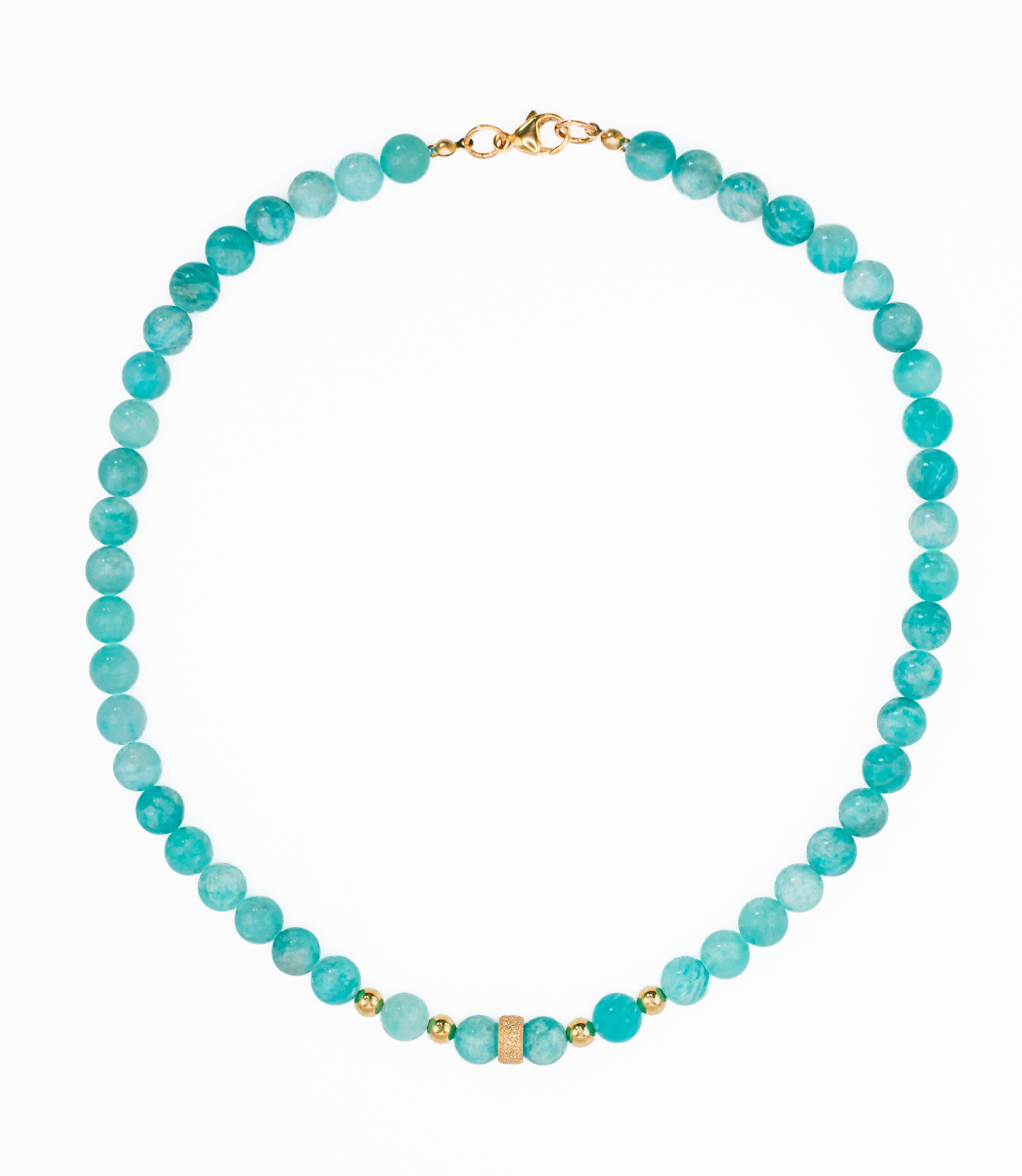 Shiraz Necklace | Amazonite and Gold
