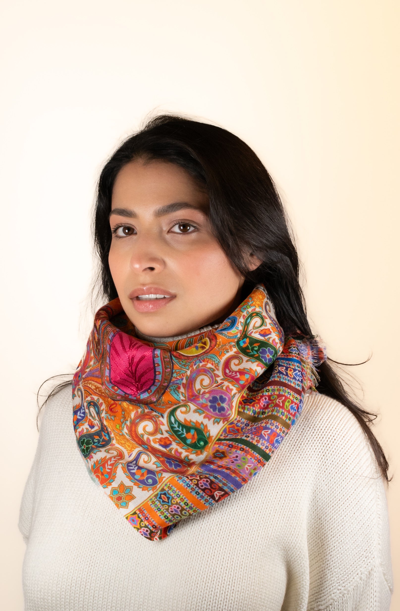 Silk Paisley Scarf