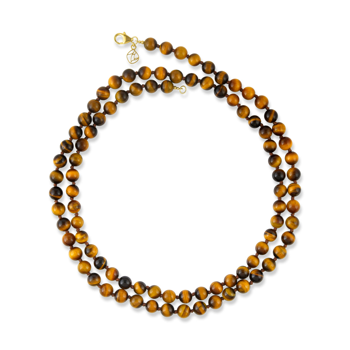 Cyra Long Necklace in Tigers Eye