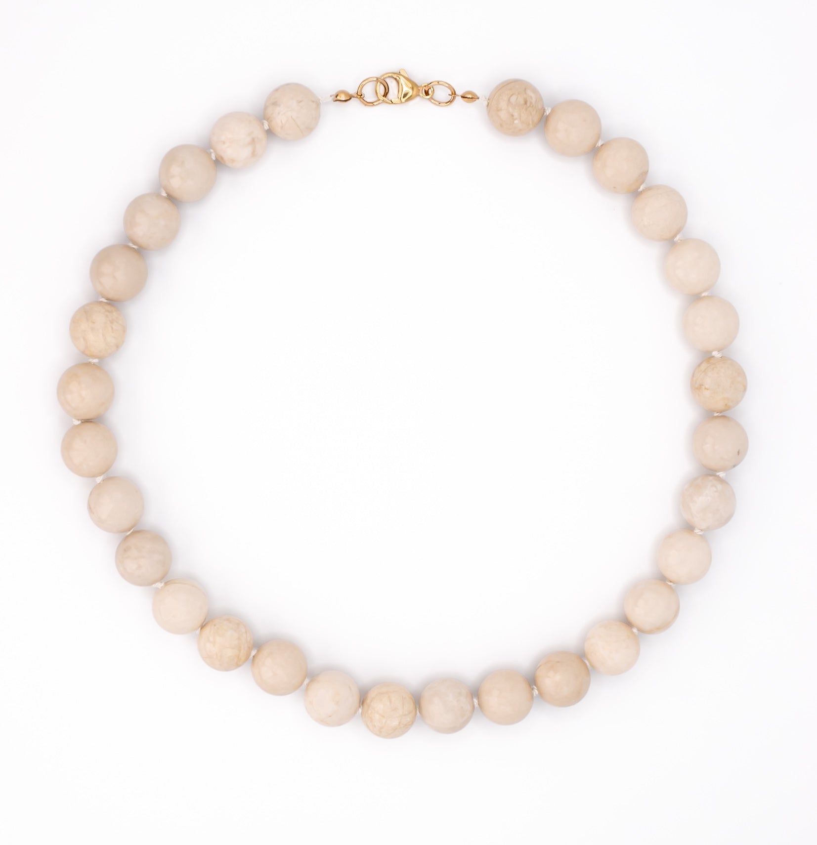Clemmie Necklace in Creamy Jasper