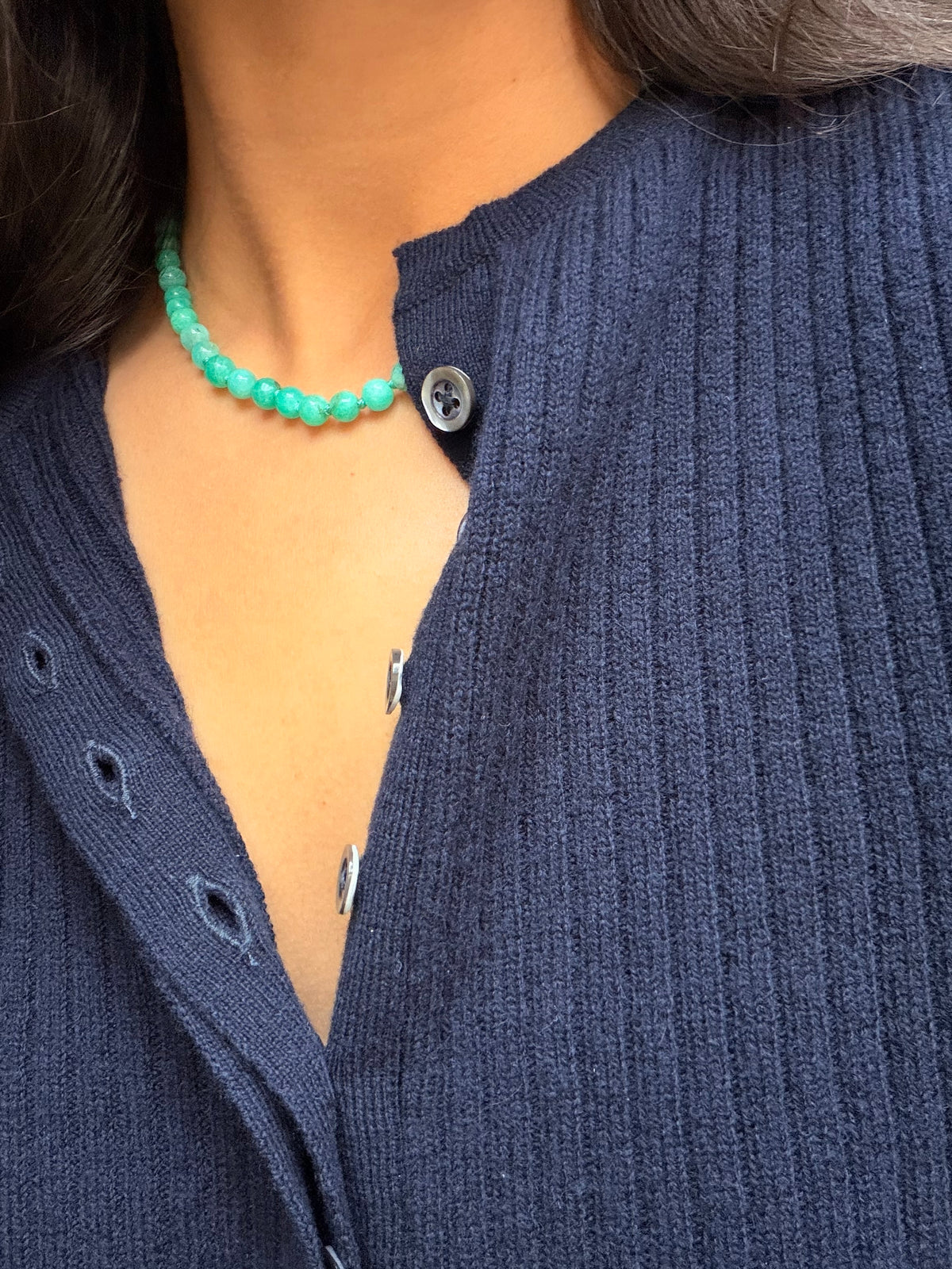 Louie Necklace in Amazonite