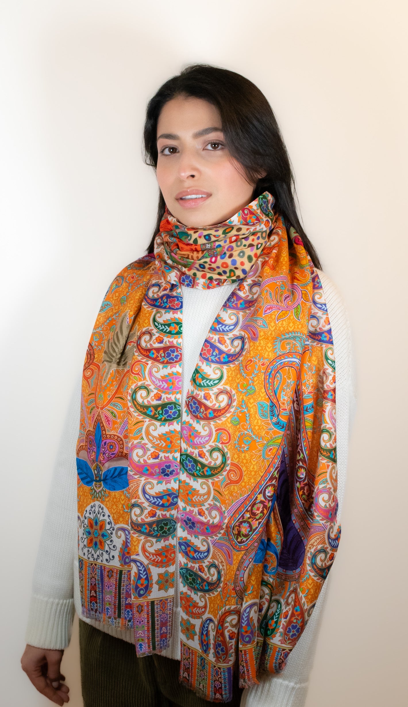 Silk Paisley Scarf