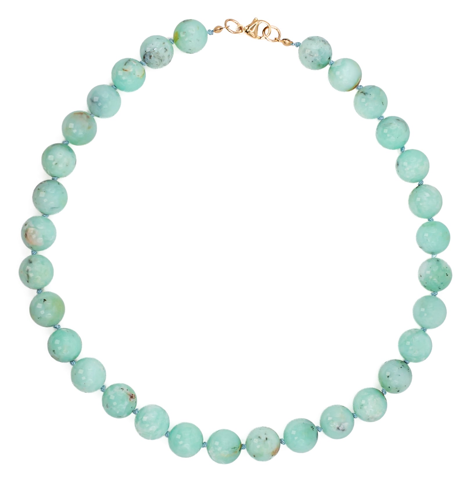 Clemmie Necklace in Chrysoprase