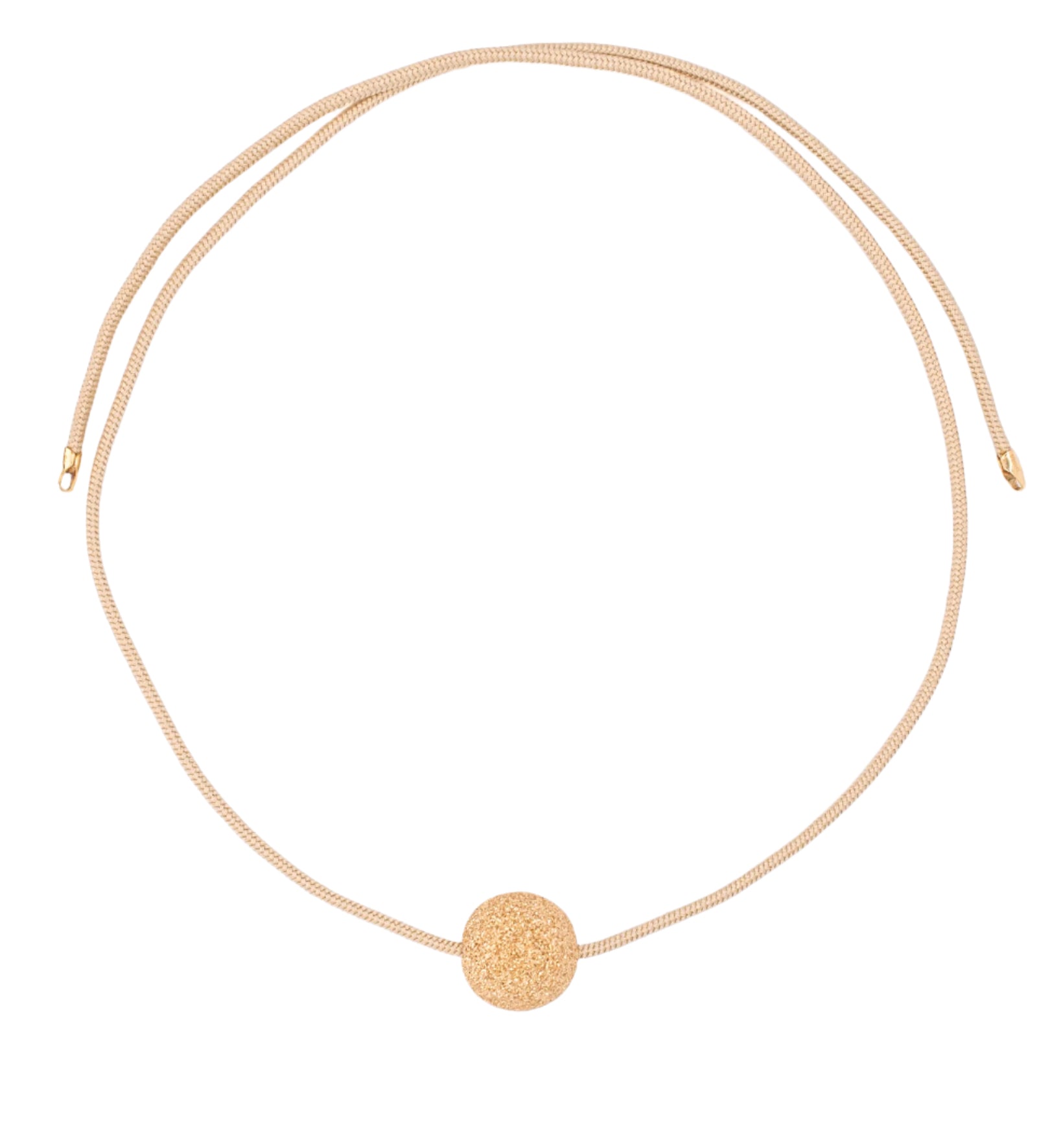 Gold Stardust on Self Tie Gold Kumi Cord
