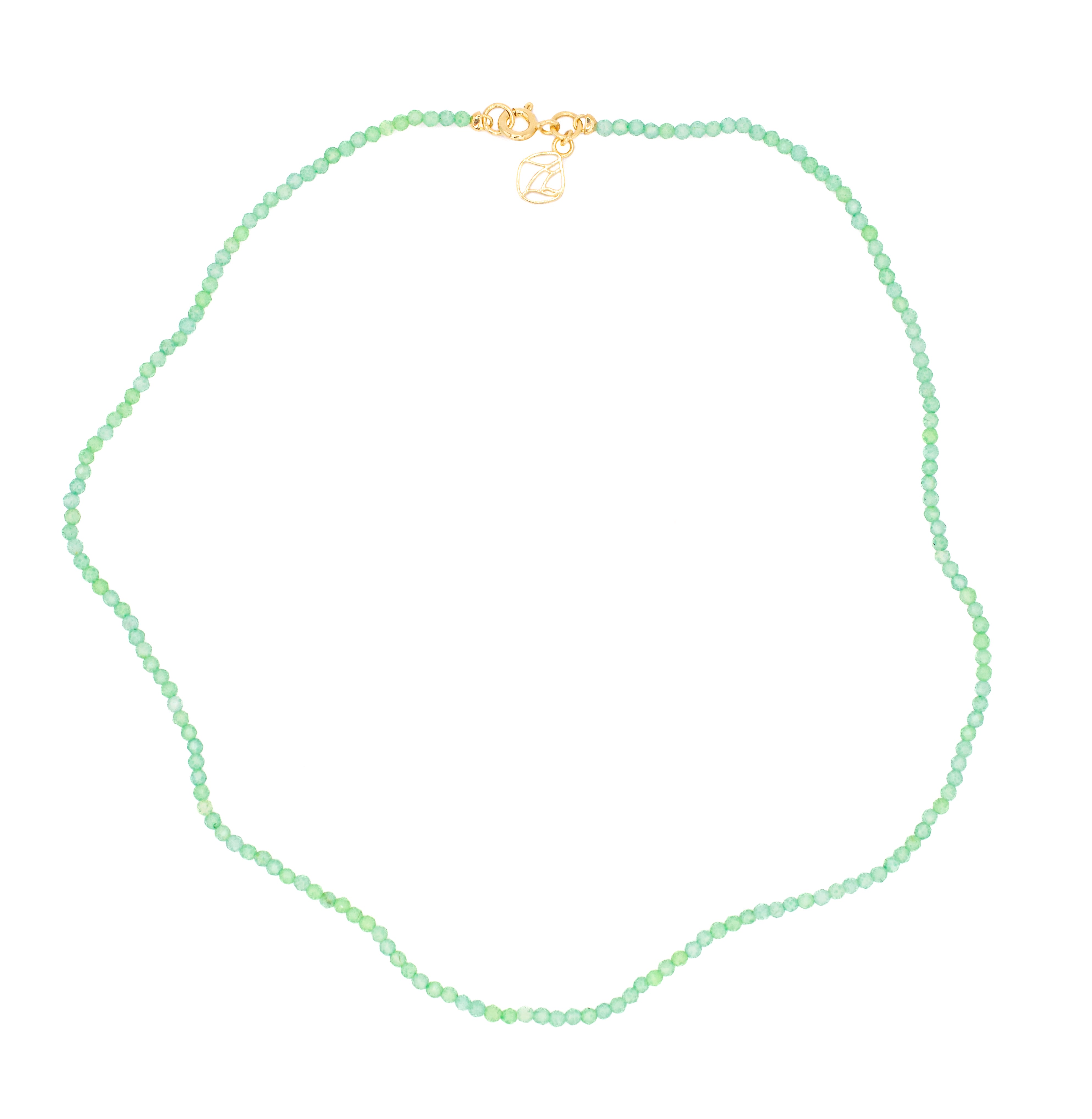 Tinka Tiny Gem Necklace in Chrysoprase