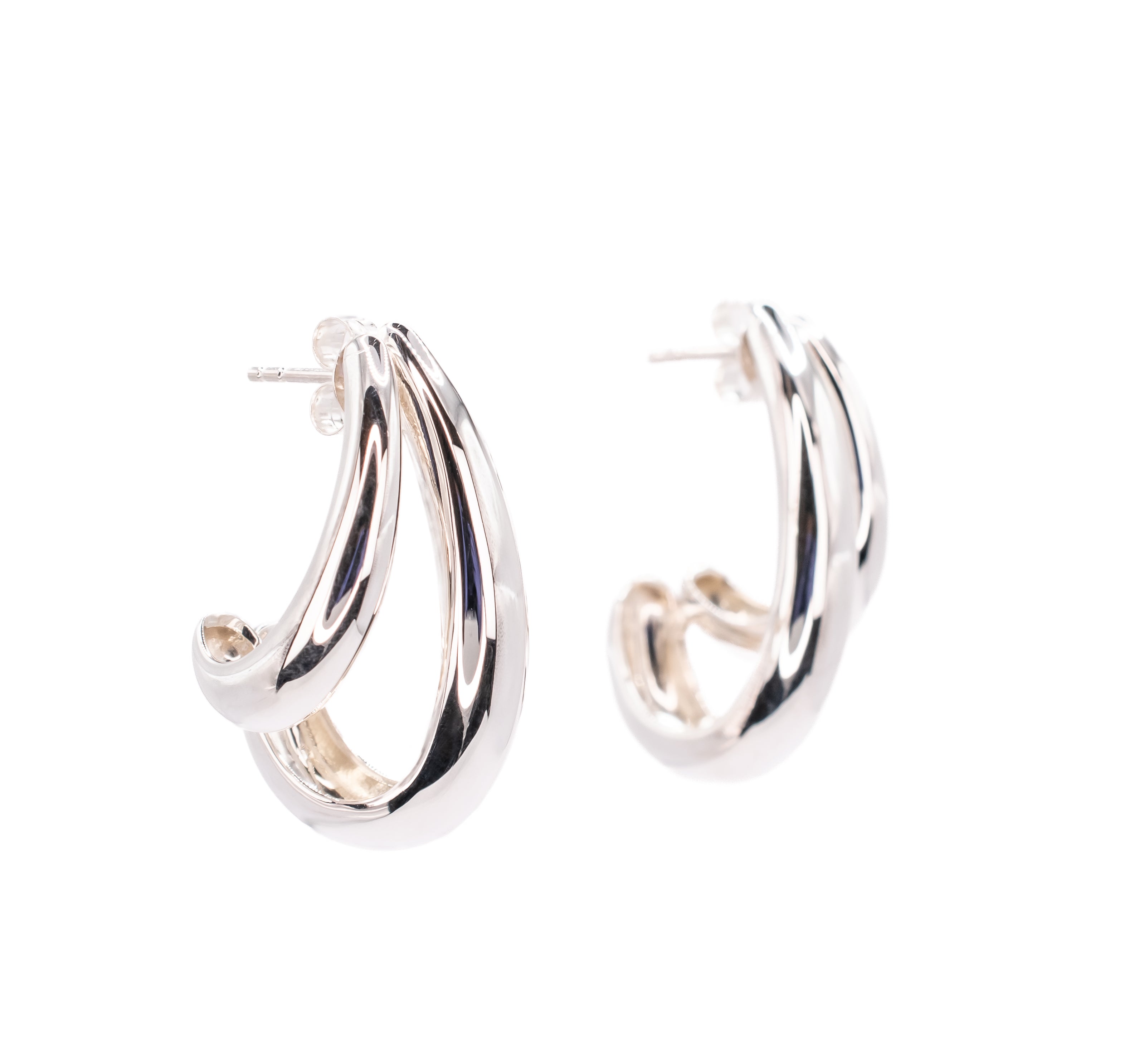Spencer Earrings in Silver