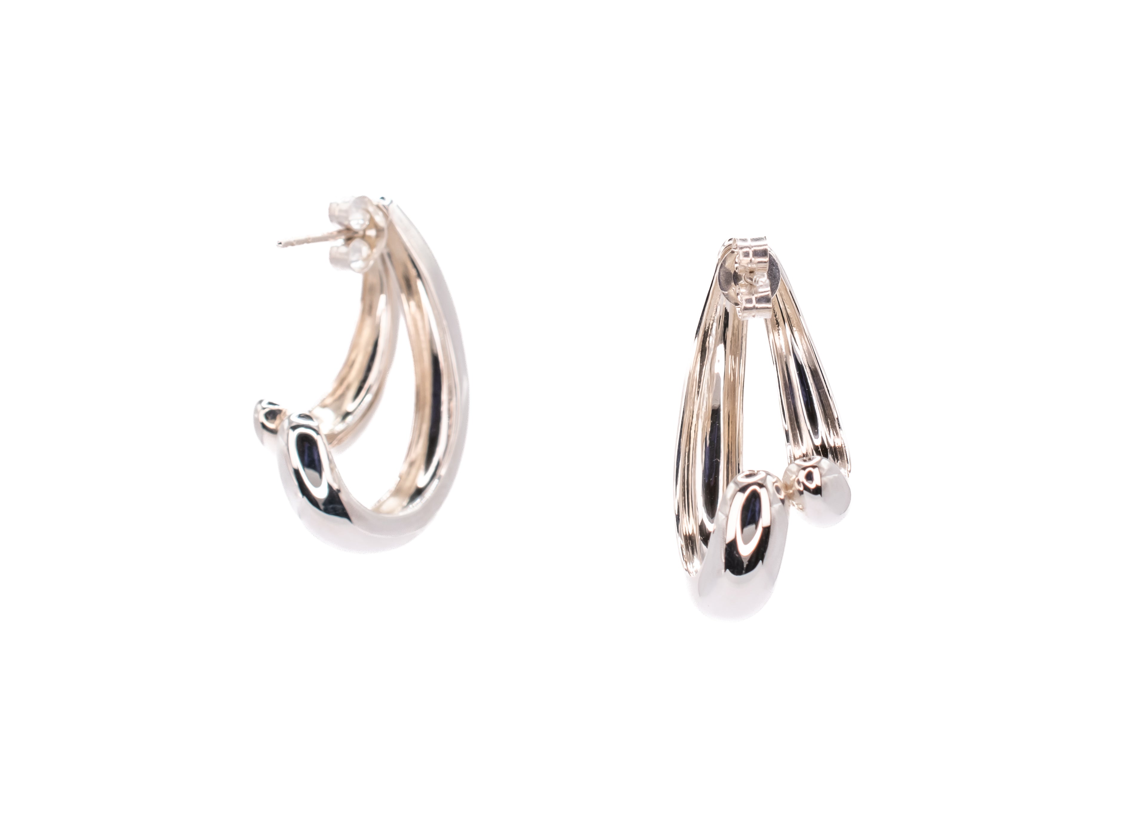 Spencer Earrings in Silver