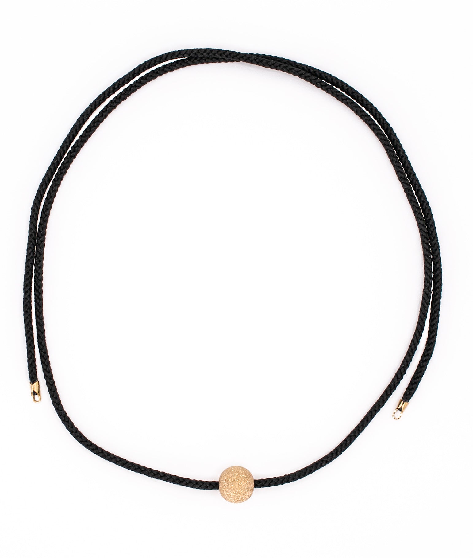 Gold on Self Tie Black Kumi Cord