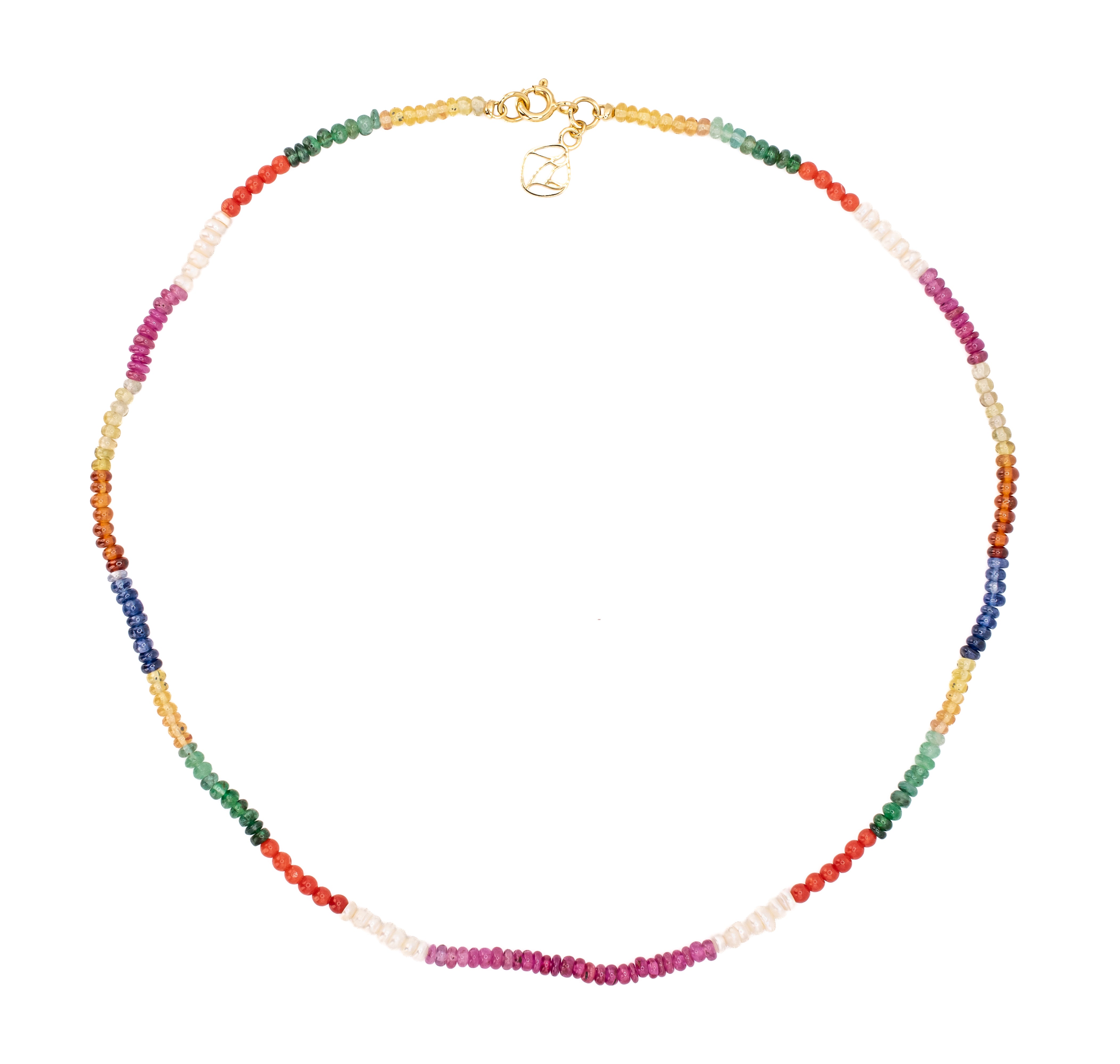 Anika Navratan Nine Gem Necklace