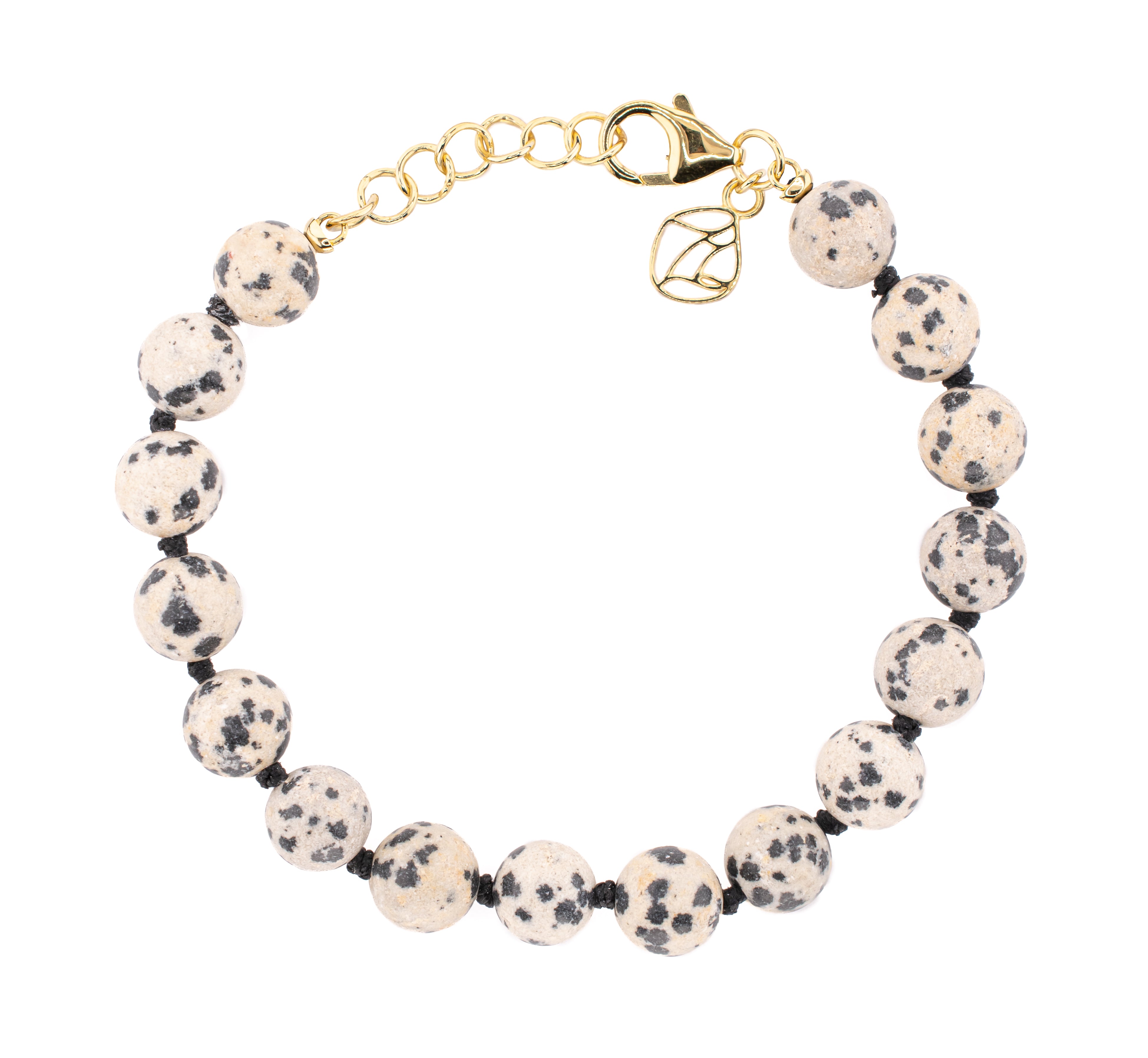 Sol Beaded Bracelet in Dalmatian Jasper