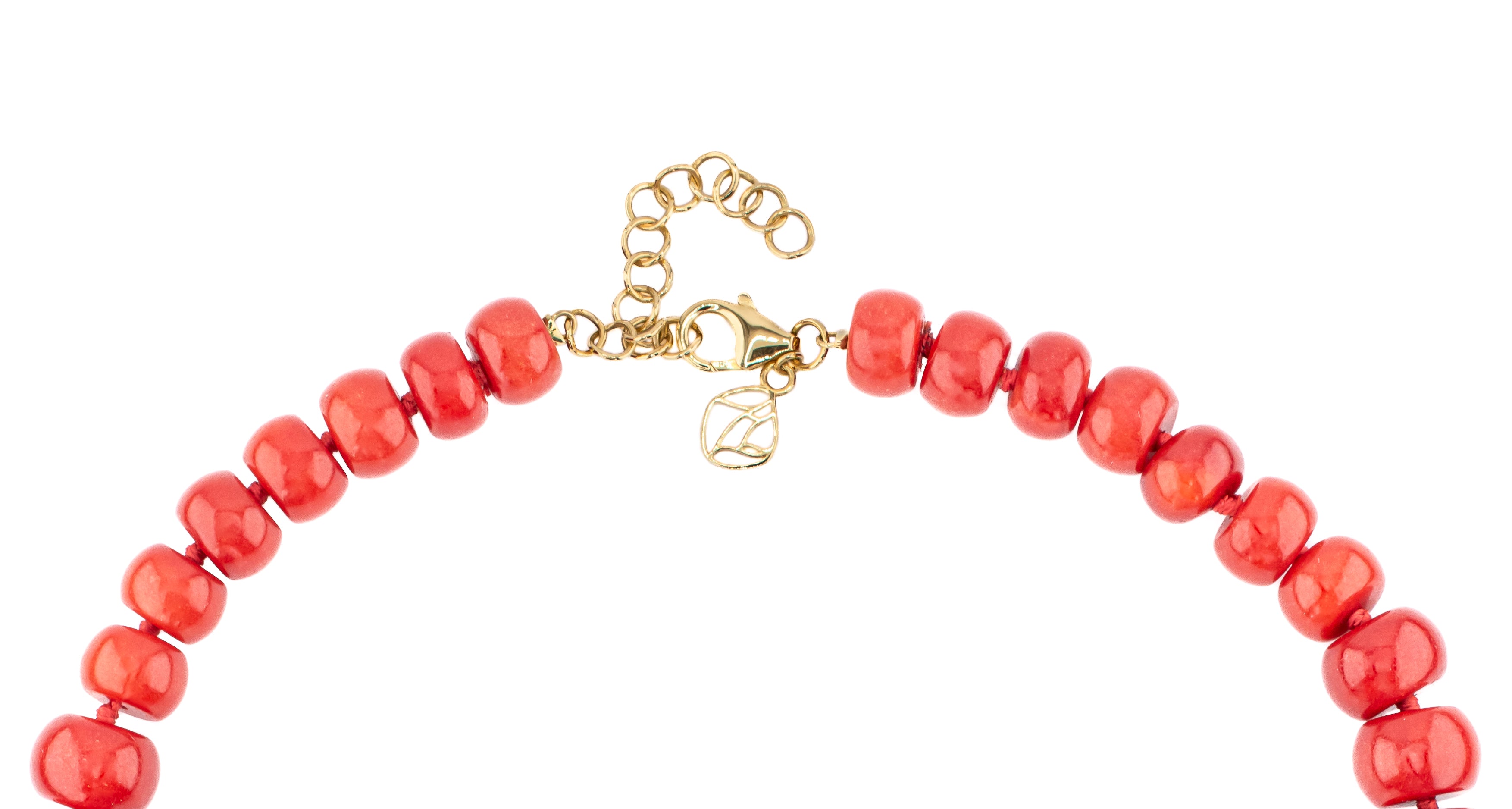Percy Necklace in Red Coral