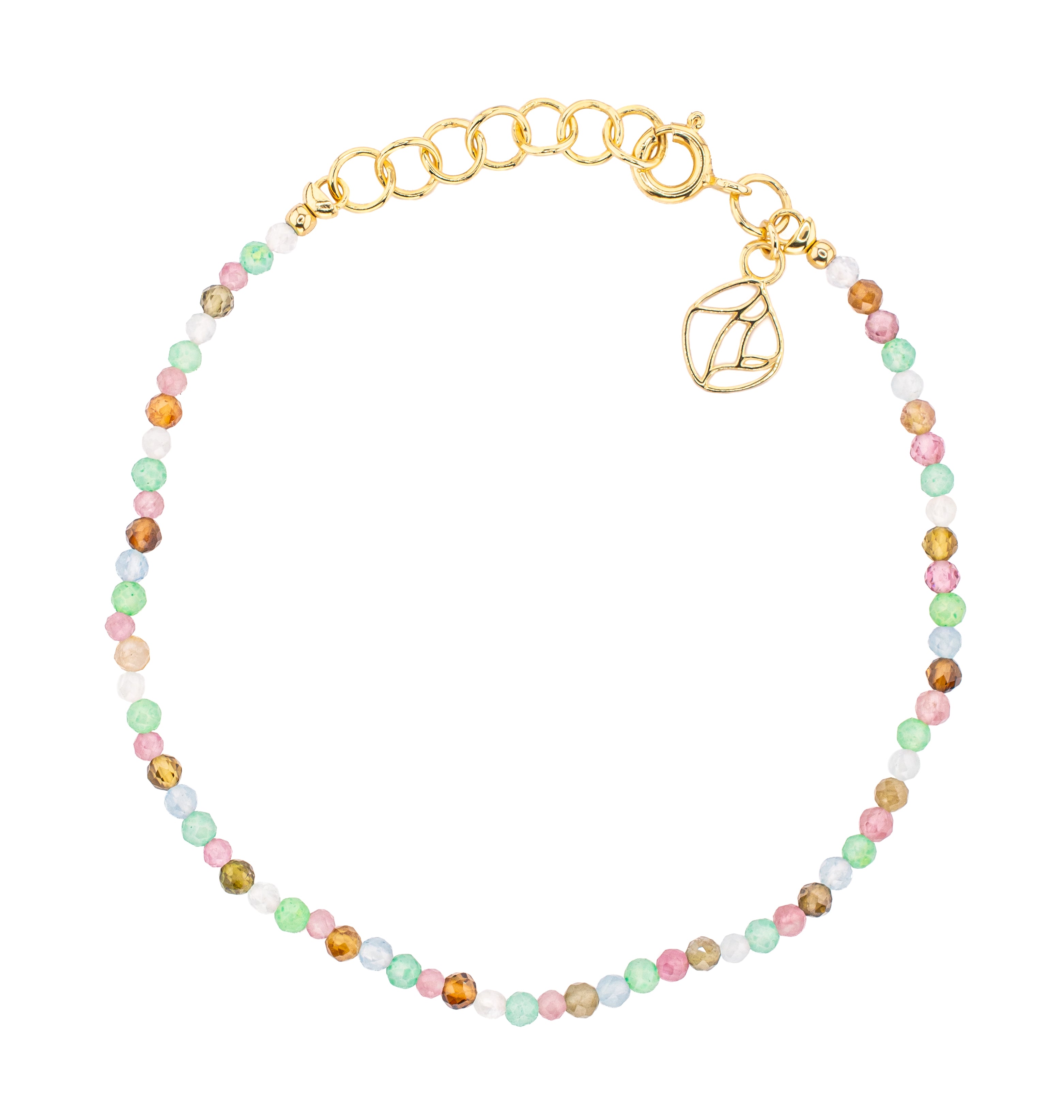 Tinka Tiny Gem Beaded Bracelet in Mixed Stones