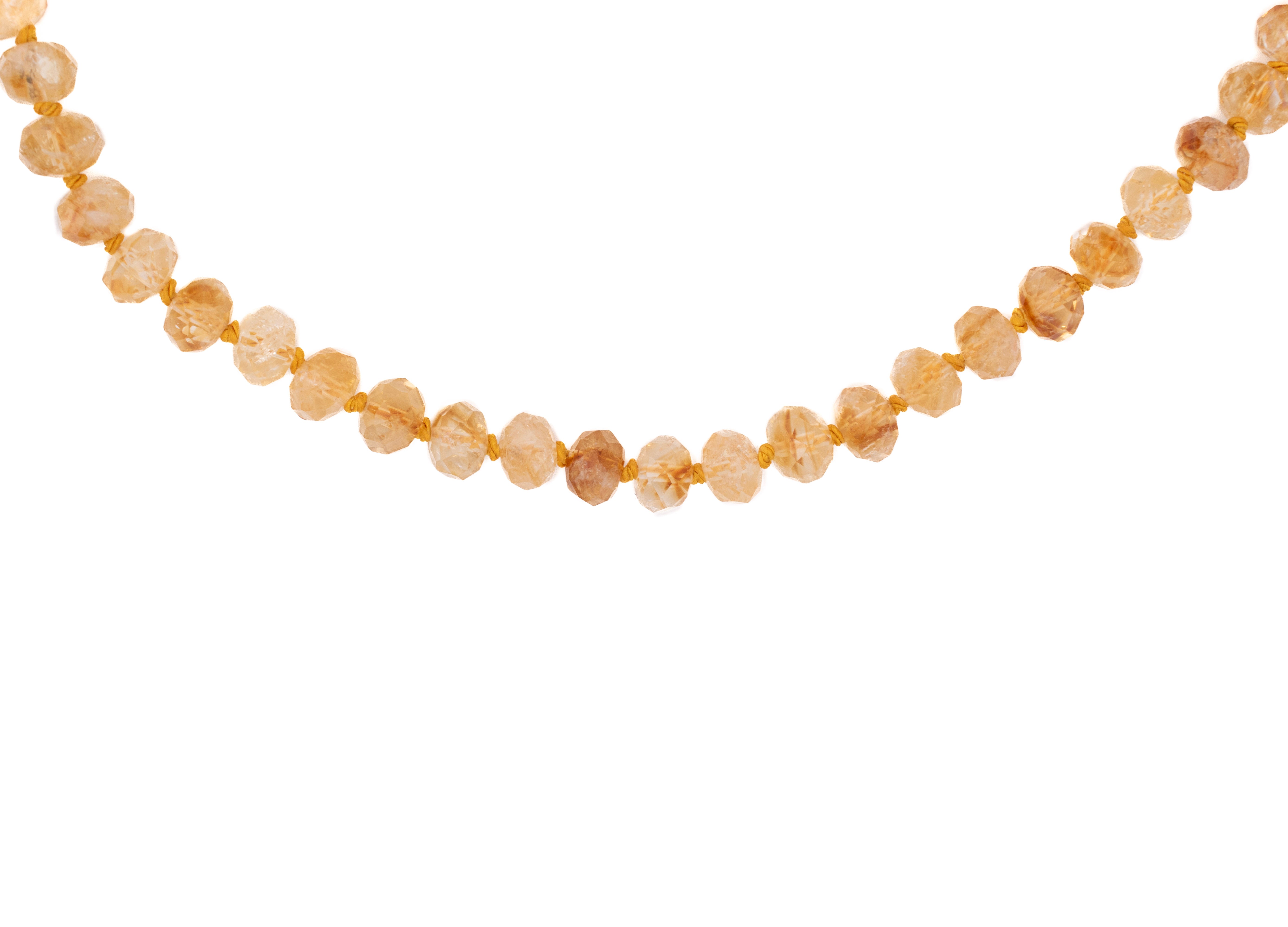 Sloane Necklace in Faceted Citrine