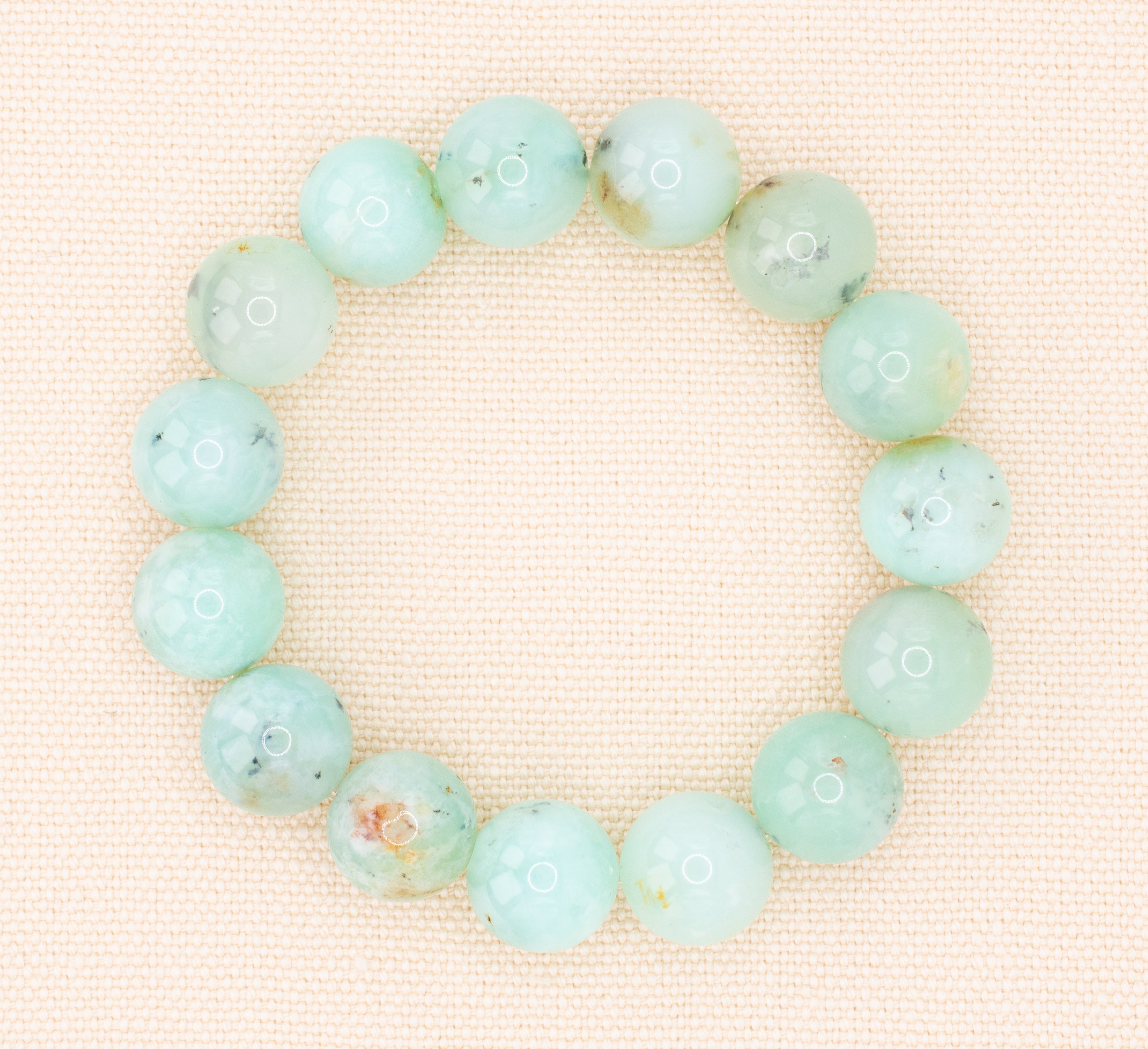 Chrysoprase Beaded Stretch Bracelet