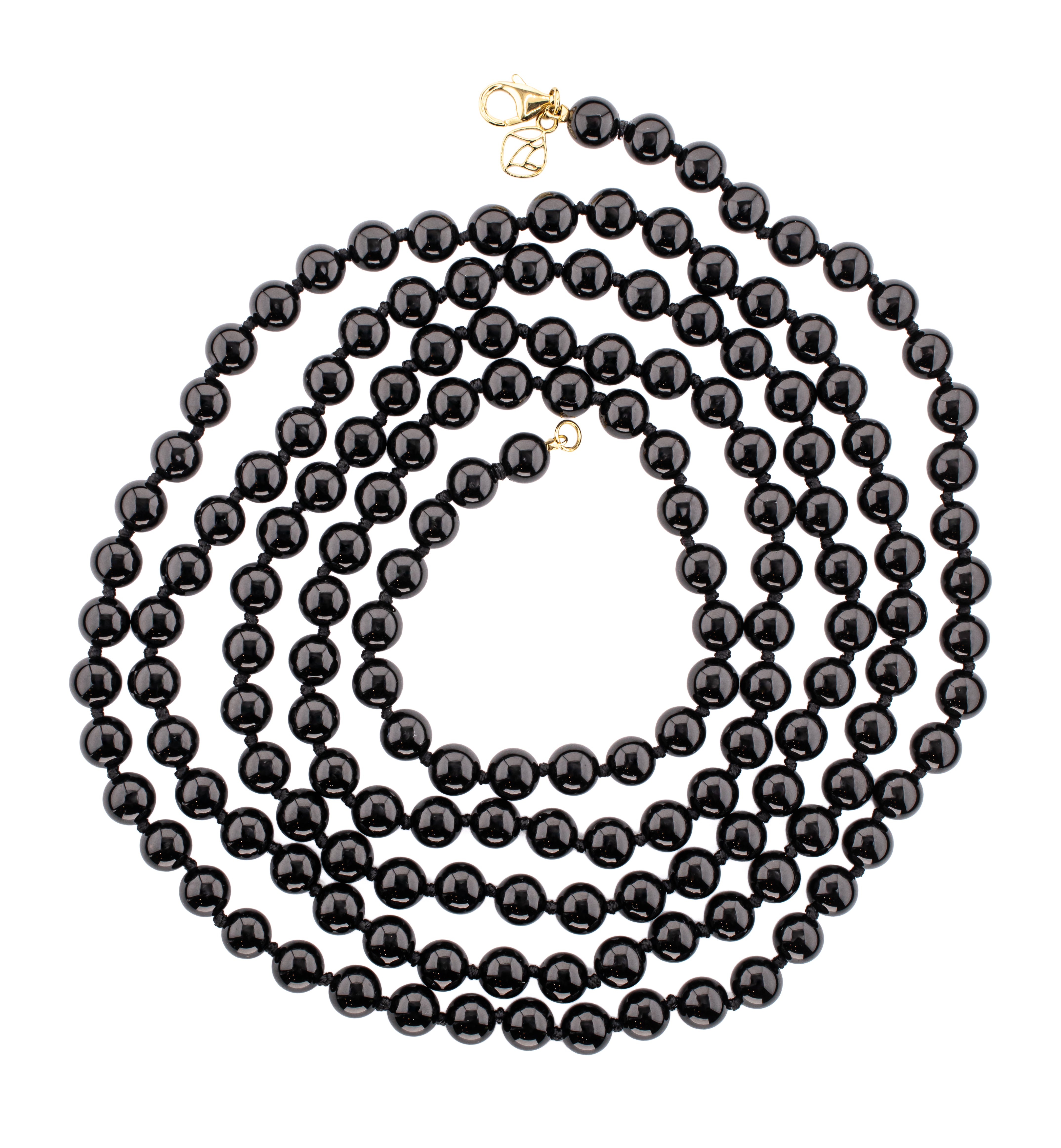 Farah Flapper Necklace in Black Onyx
