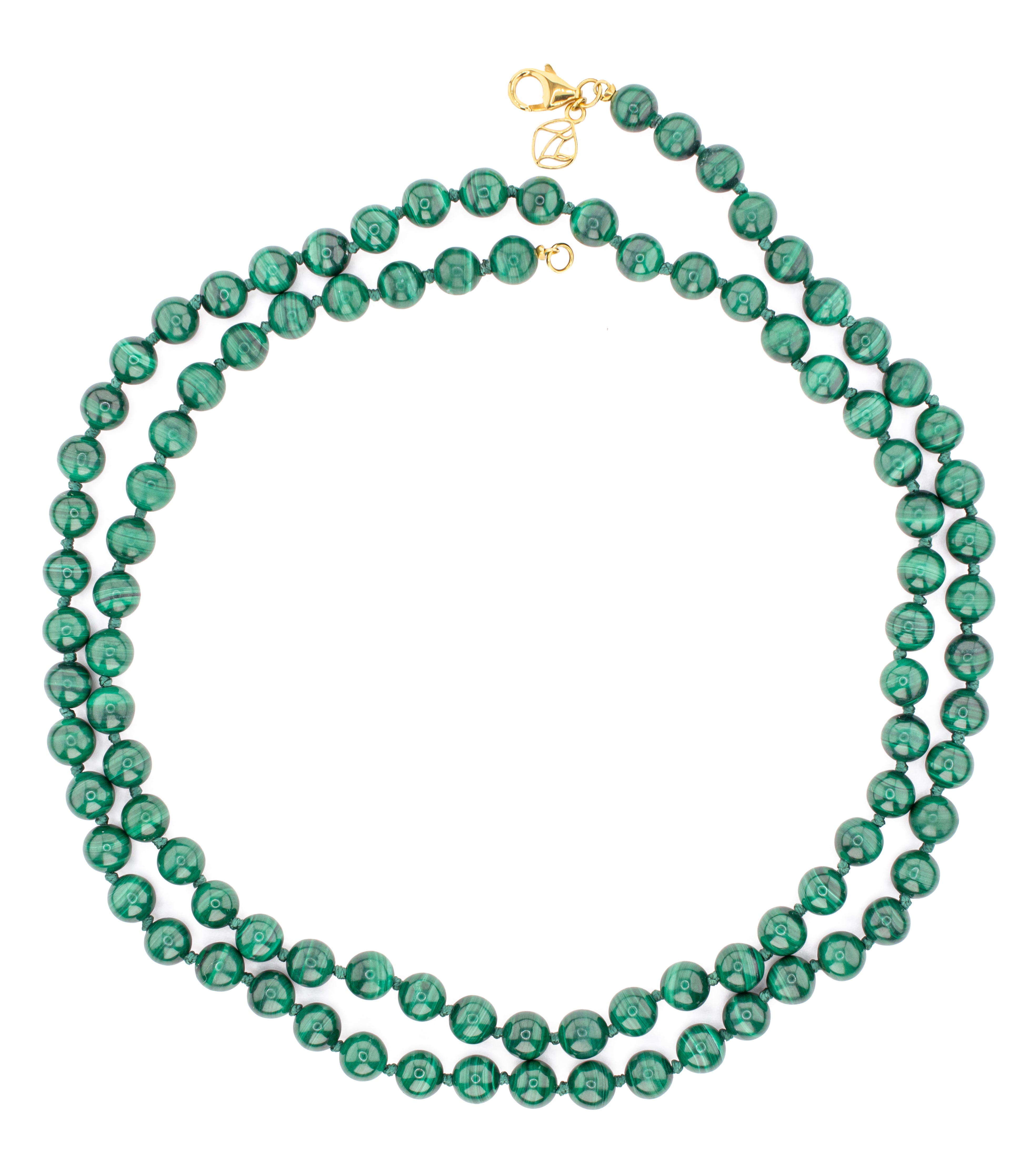 Cyra Long Malachite Necklace