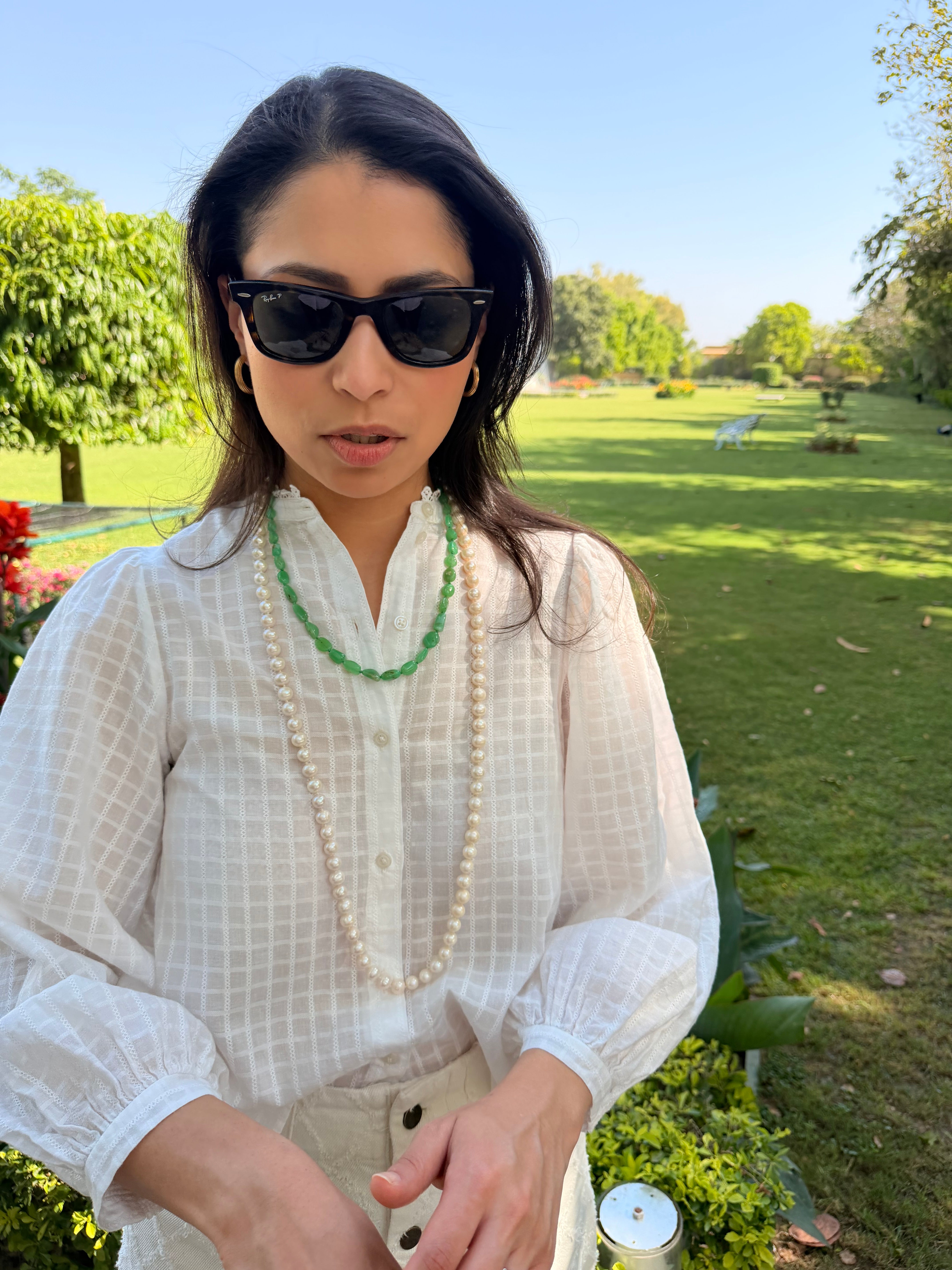 Imelda Necklace in Fancy Chrysoprase