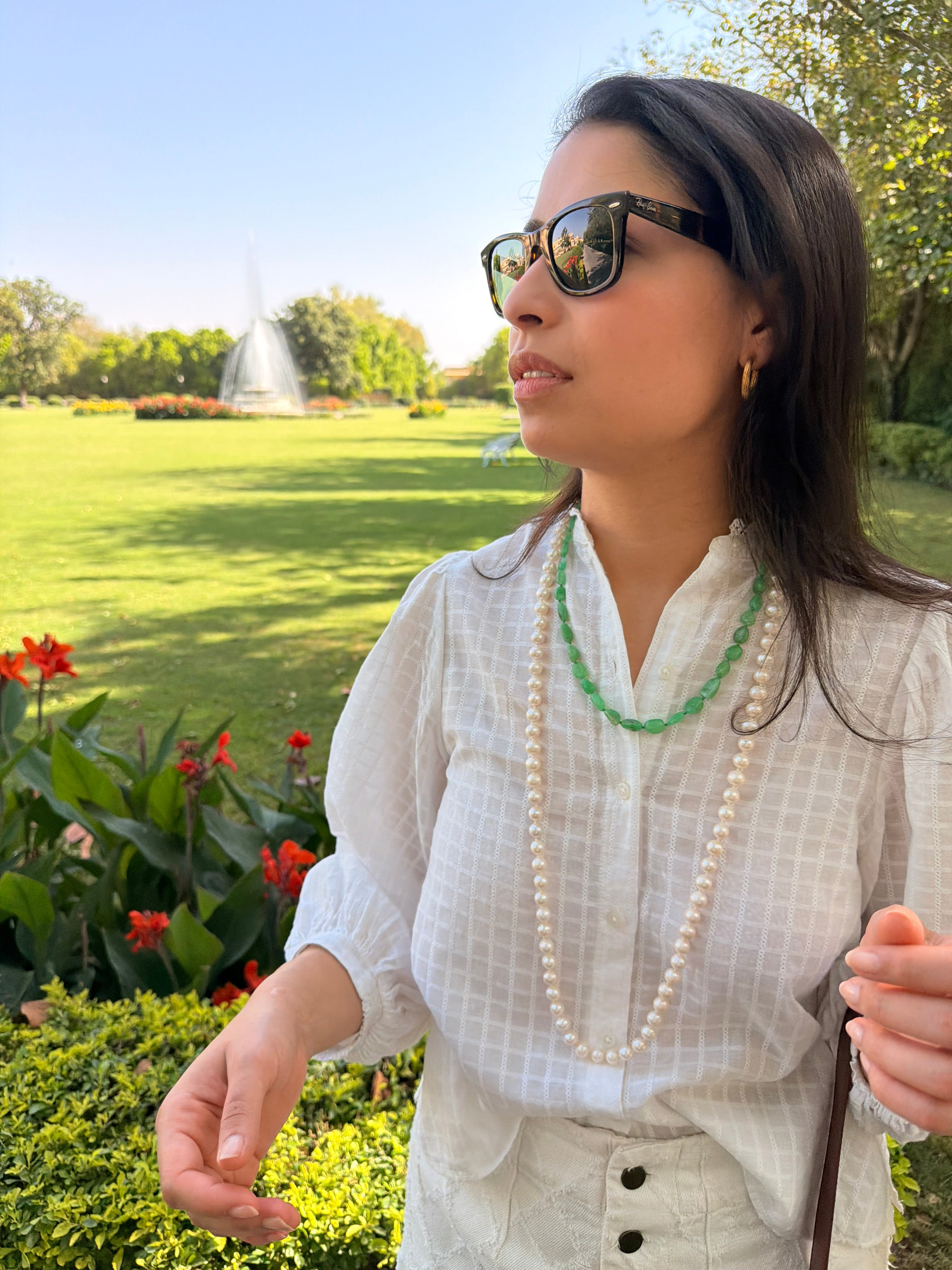 Wentworth Knotted Long Pearl Necklace