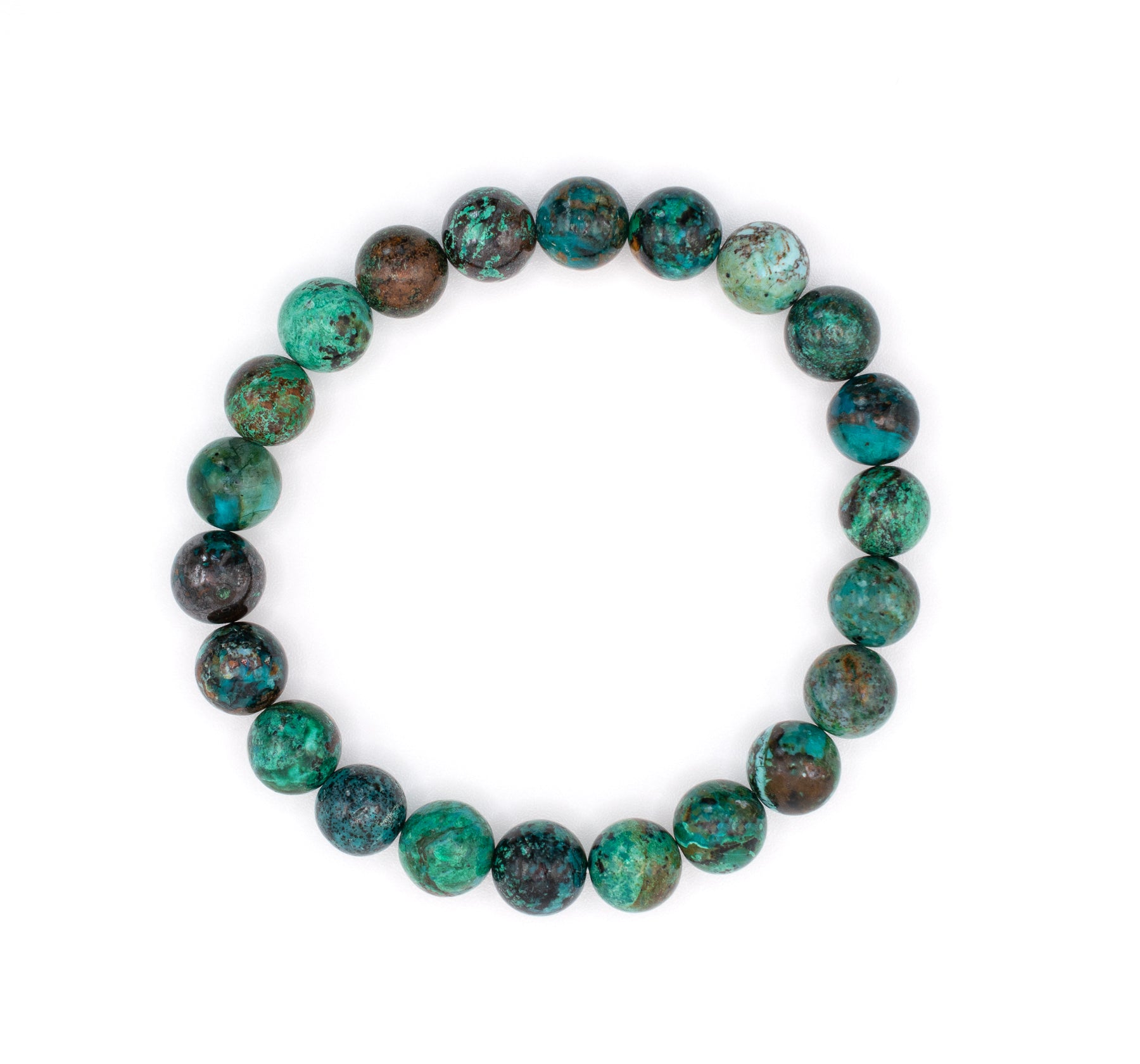 Chrysocolla Beaded Stretch Bracelet