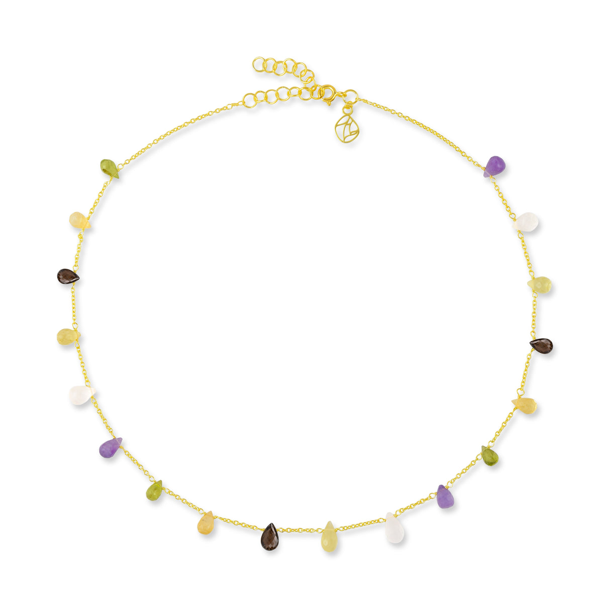 Niles Necklace in Multi Gemstones