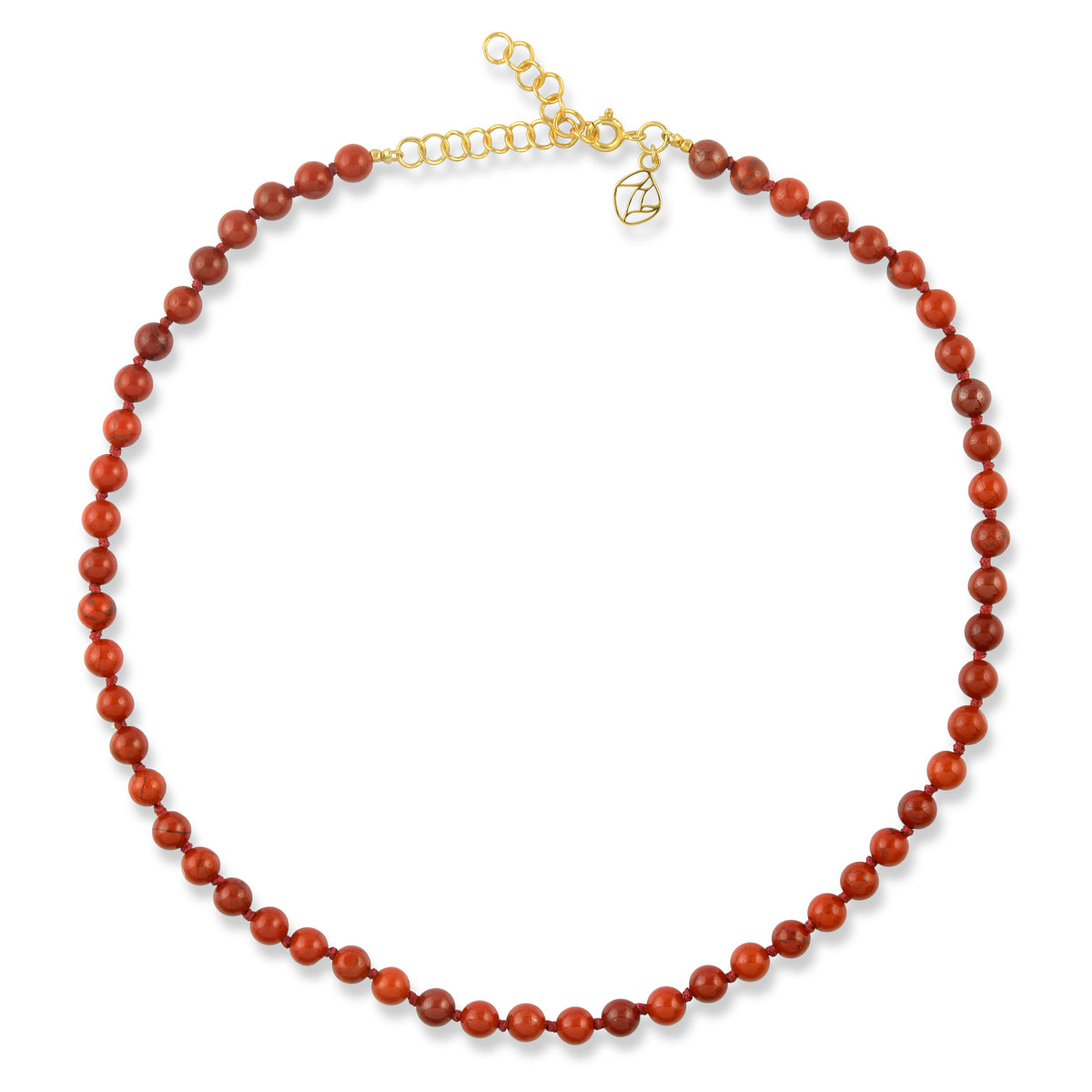 Louie Necklace in Red Jasper