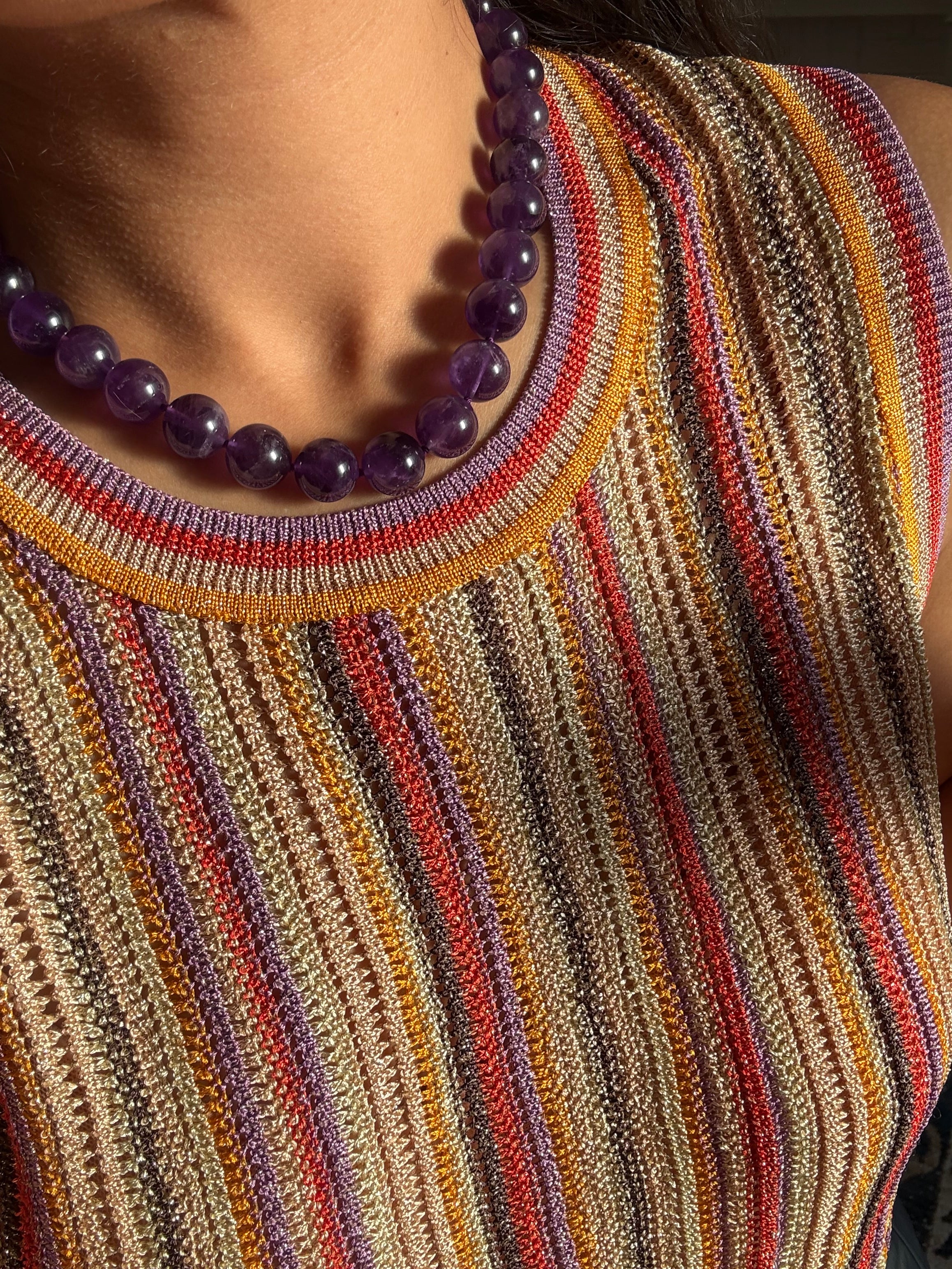 Clemmie Necklace in Amethyst