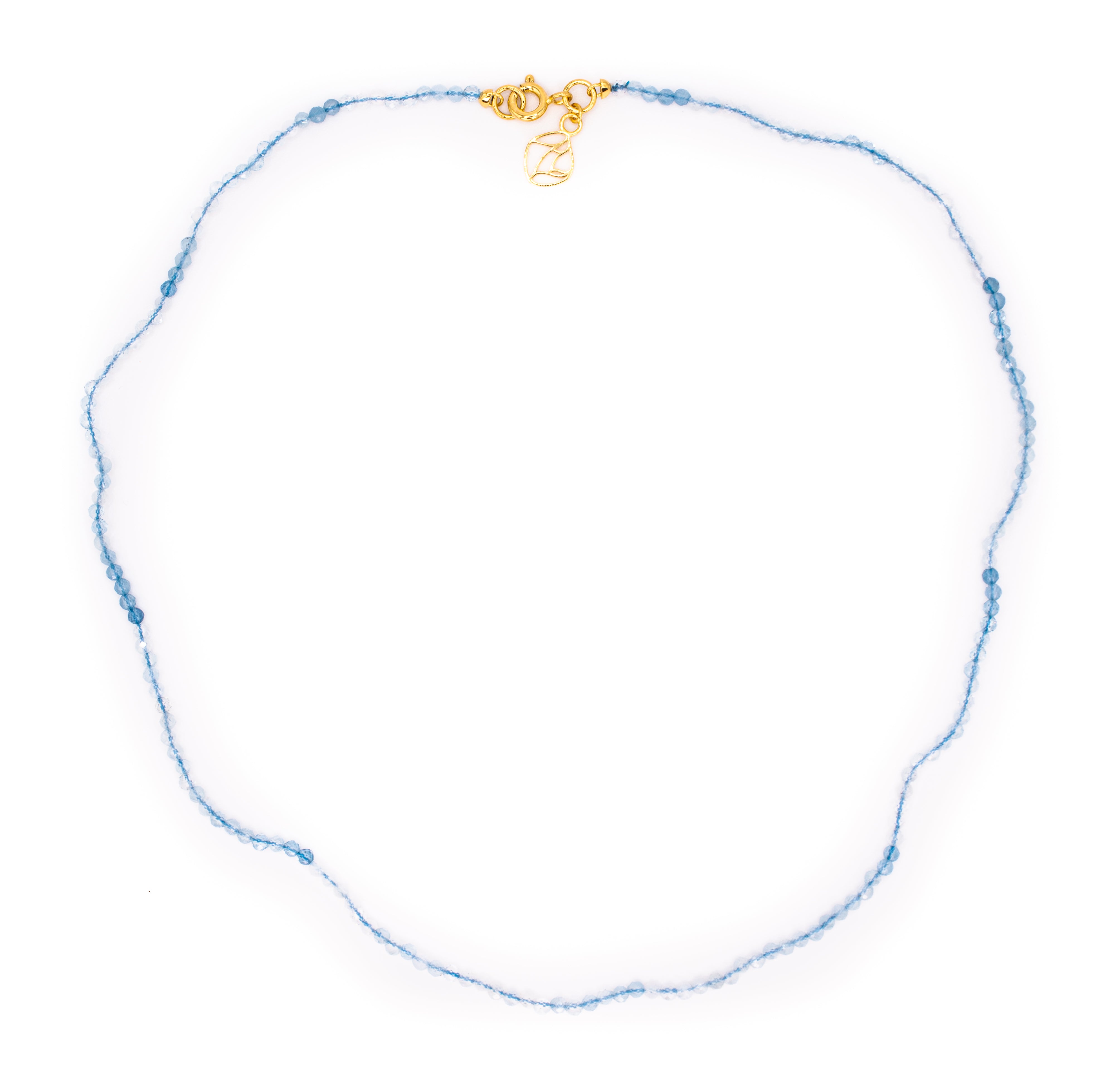 Tinka Tiny Gem Necklace in Aquamarine