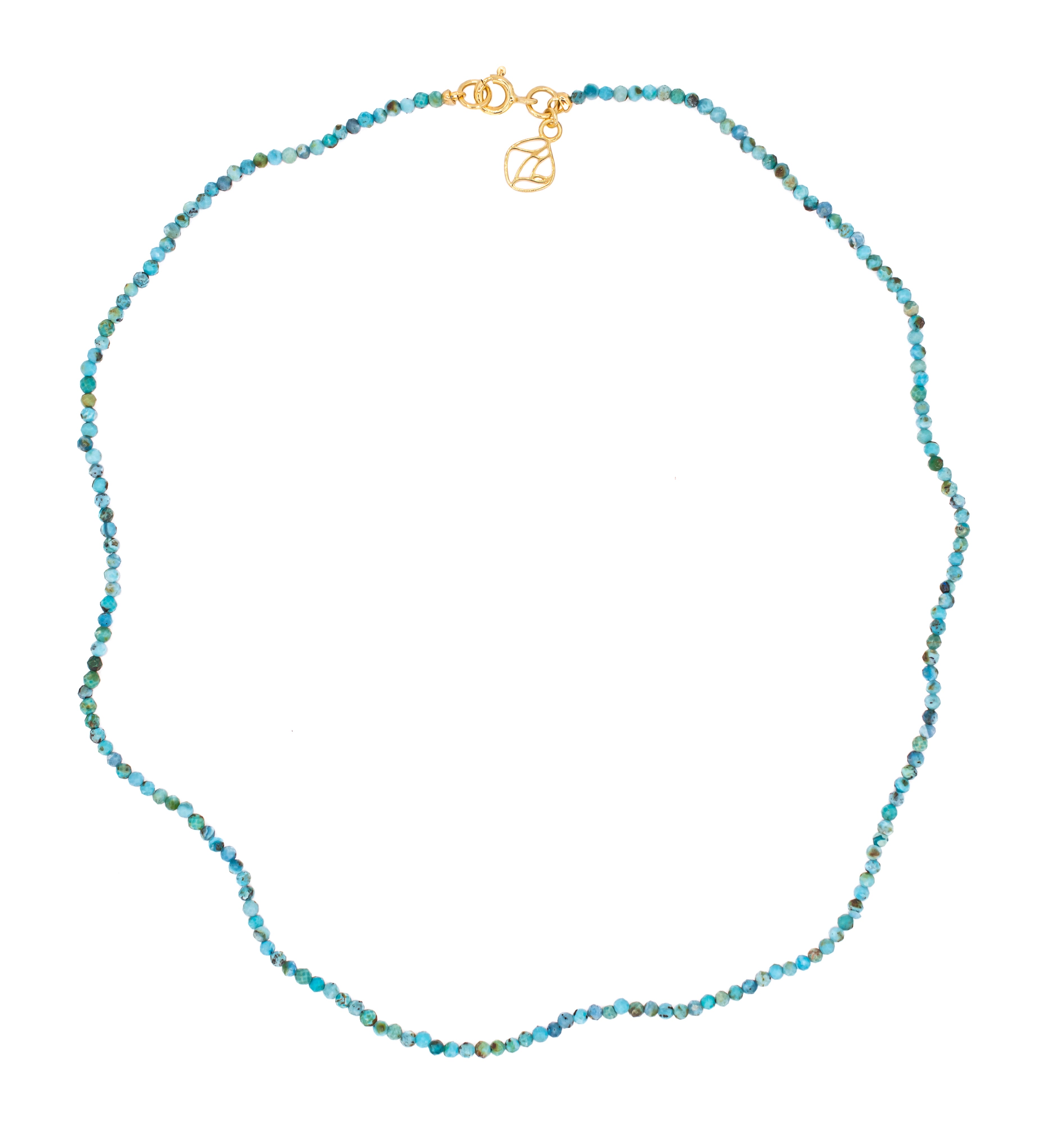 Tinka Tiny Gem Necklace in Turquoise