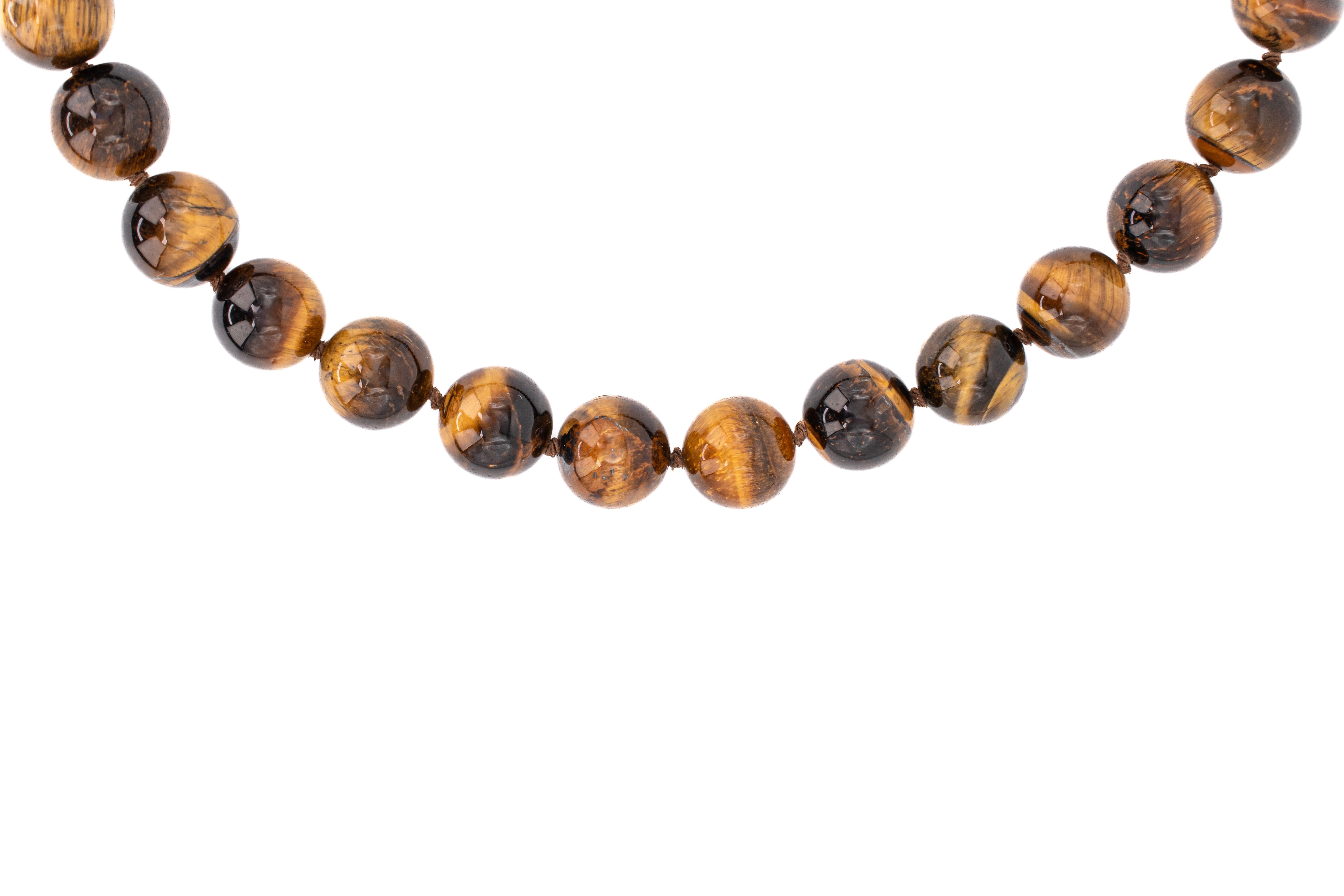Clemmie Necklace in Tiger's Eye