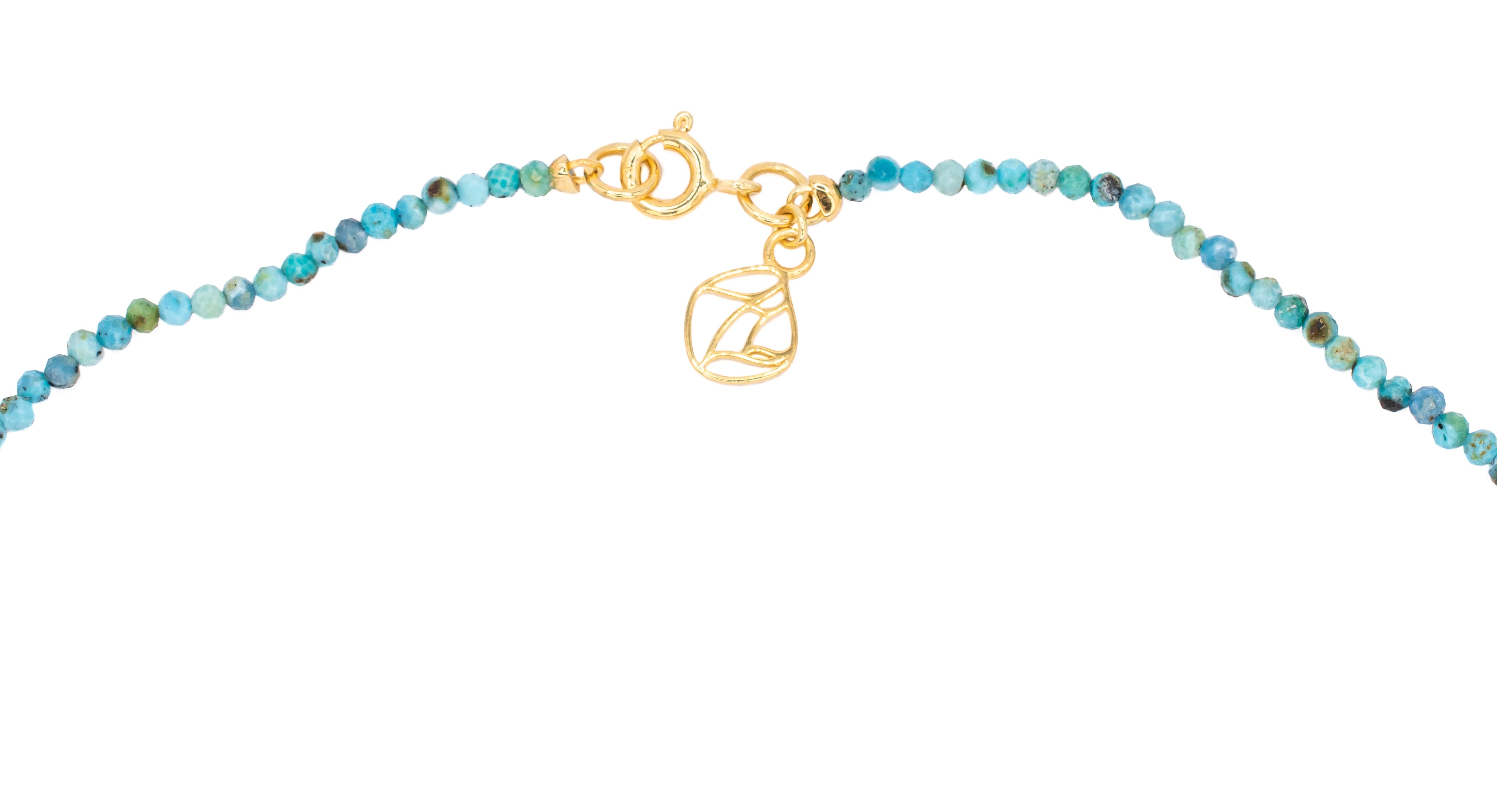 Tinka Tiny Gem Necklace in Turquoise