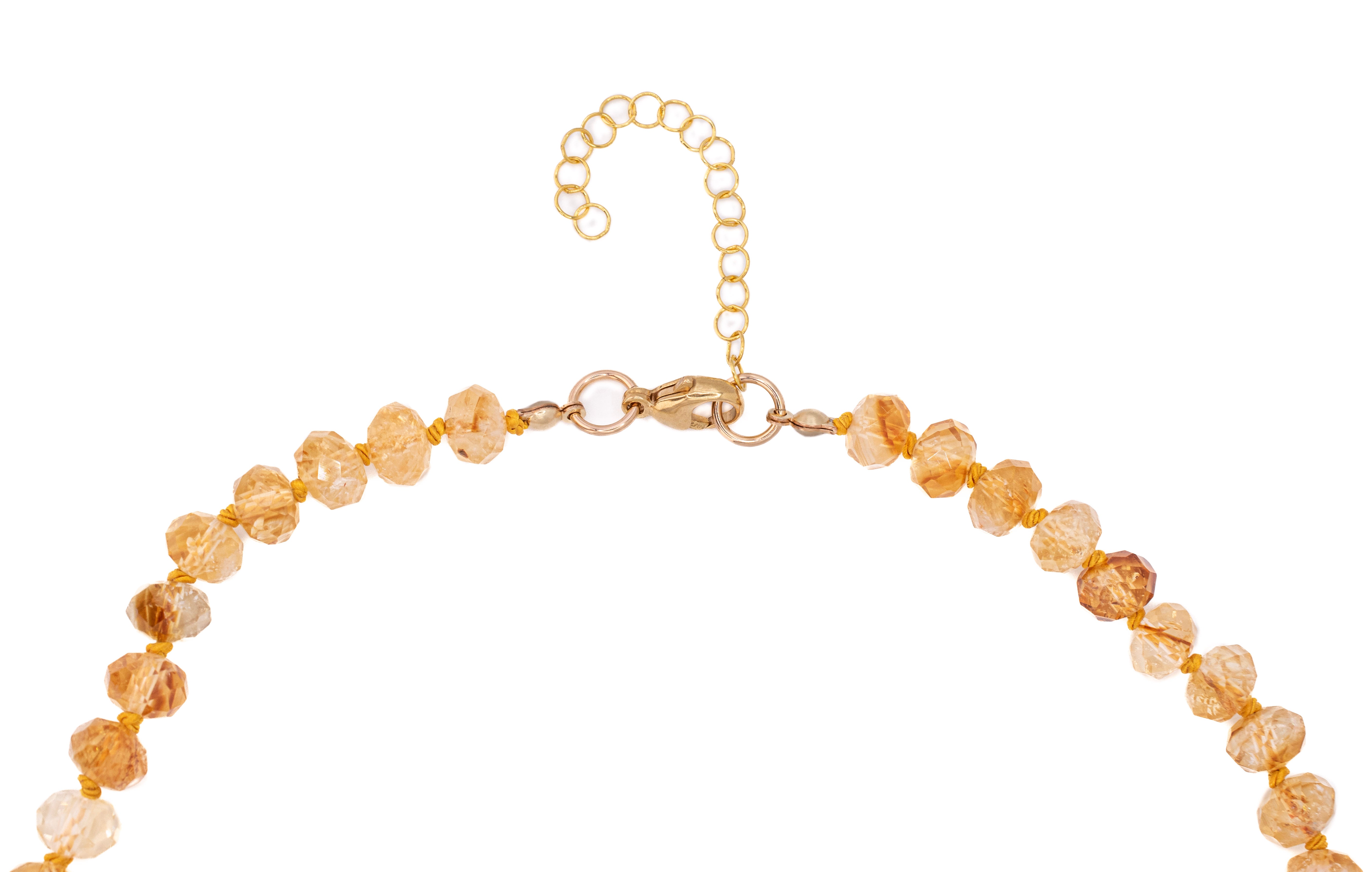 Sloane Necklace in Faceted Citrine