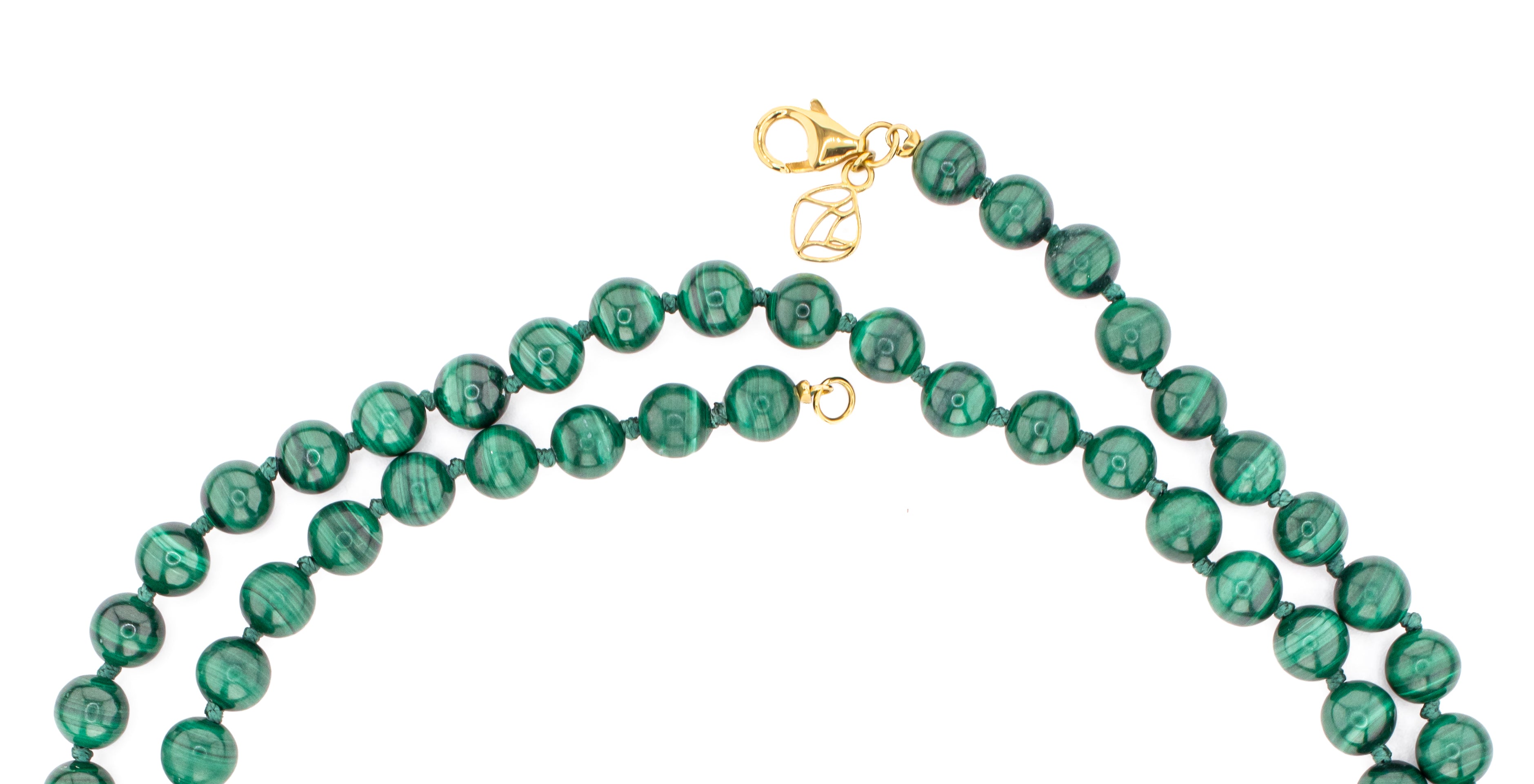 Cyra Long Malachite Necklace