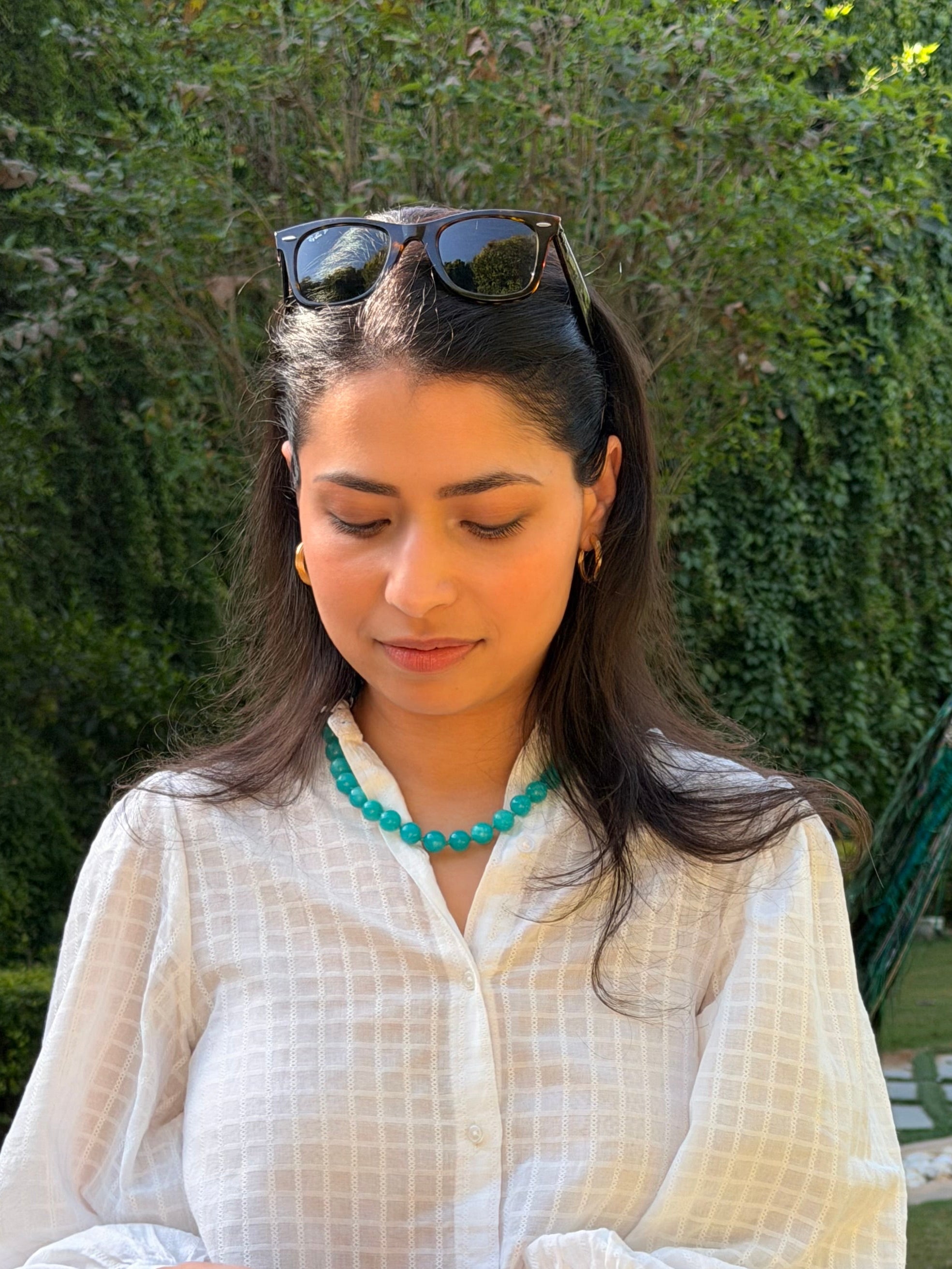 Clemmie Necklace in Amazonite