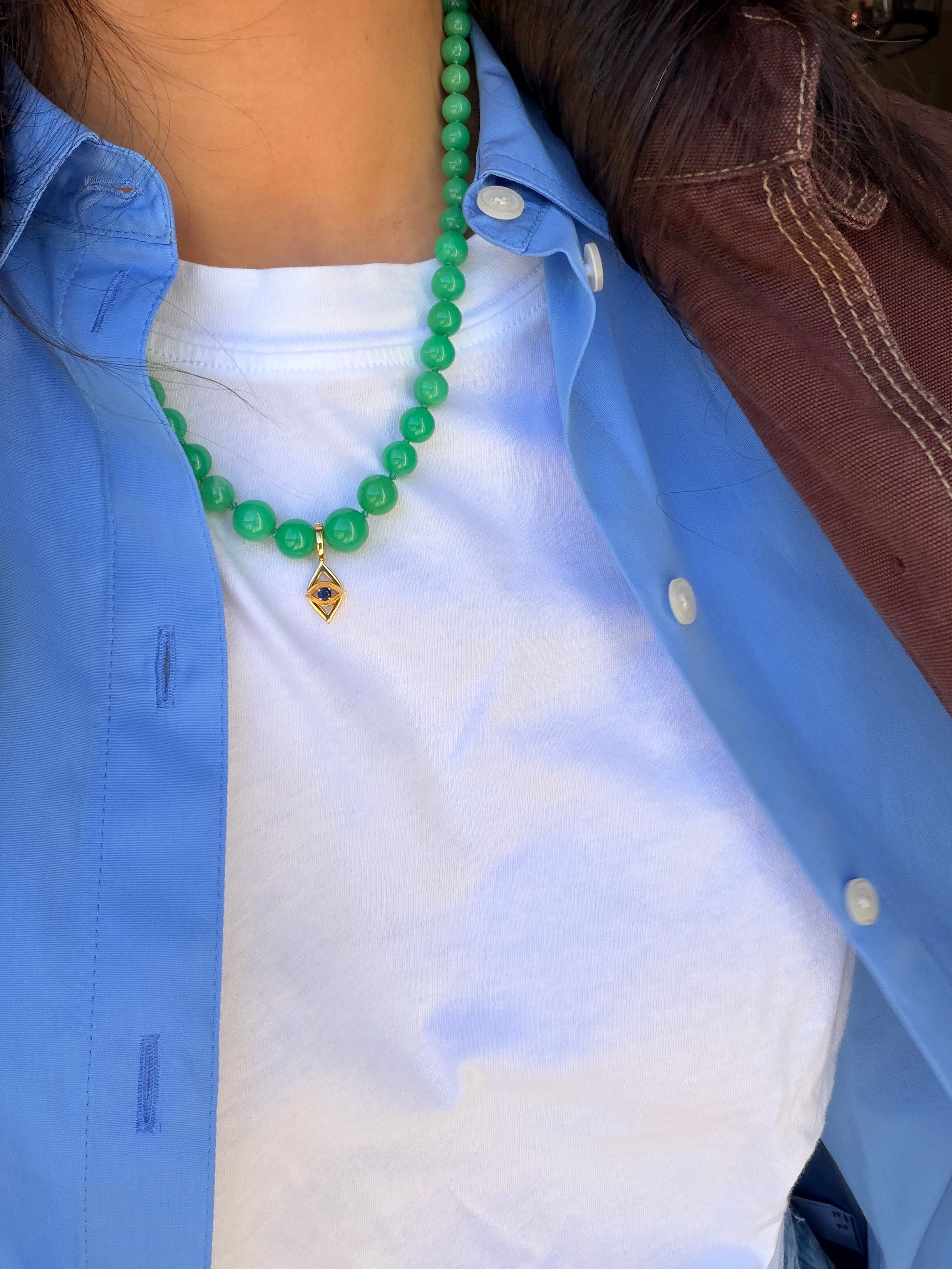 Chilton Necklace in Chrysoprase