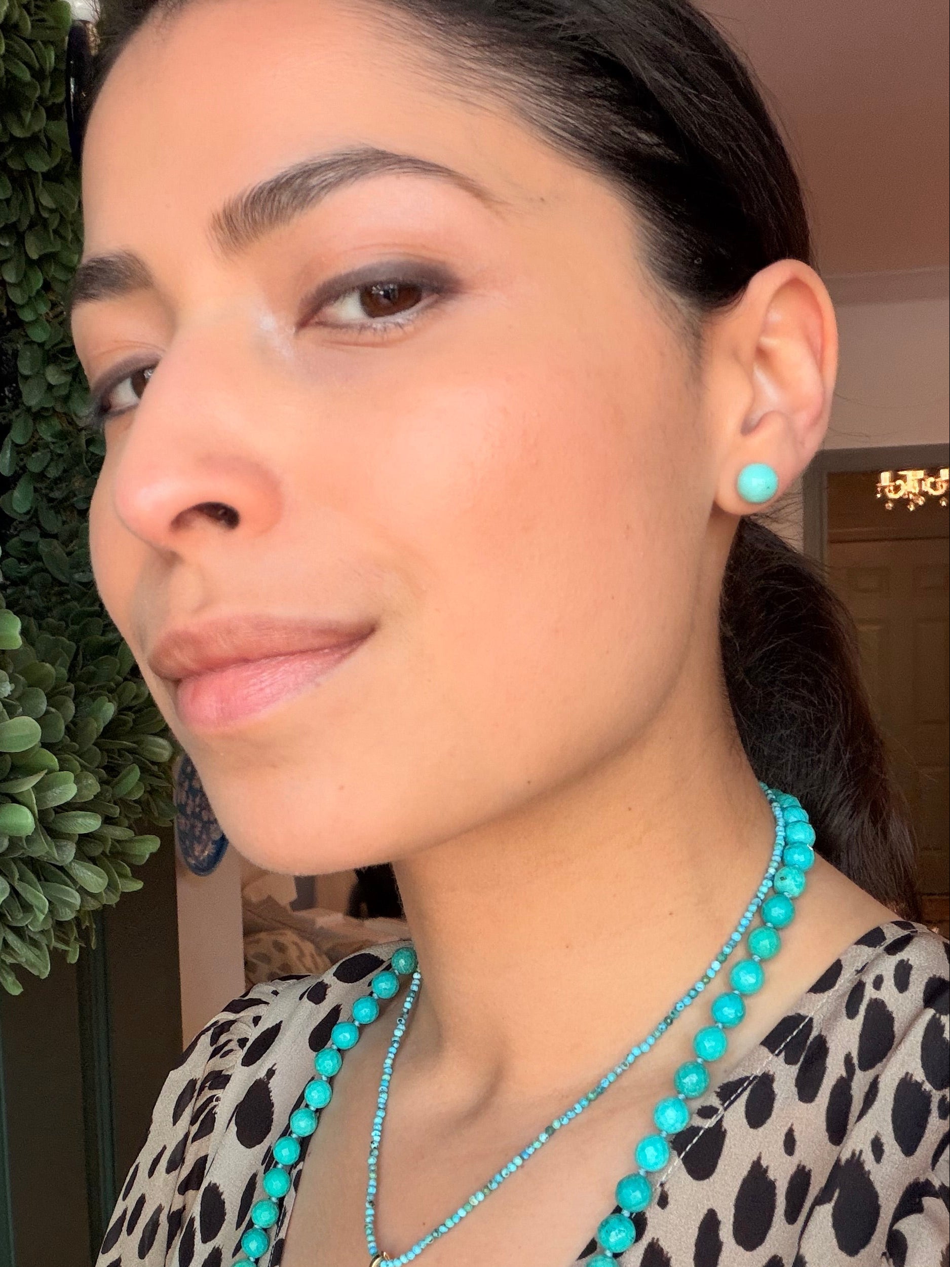 Cosmos Stud Earrings in Turquoise